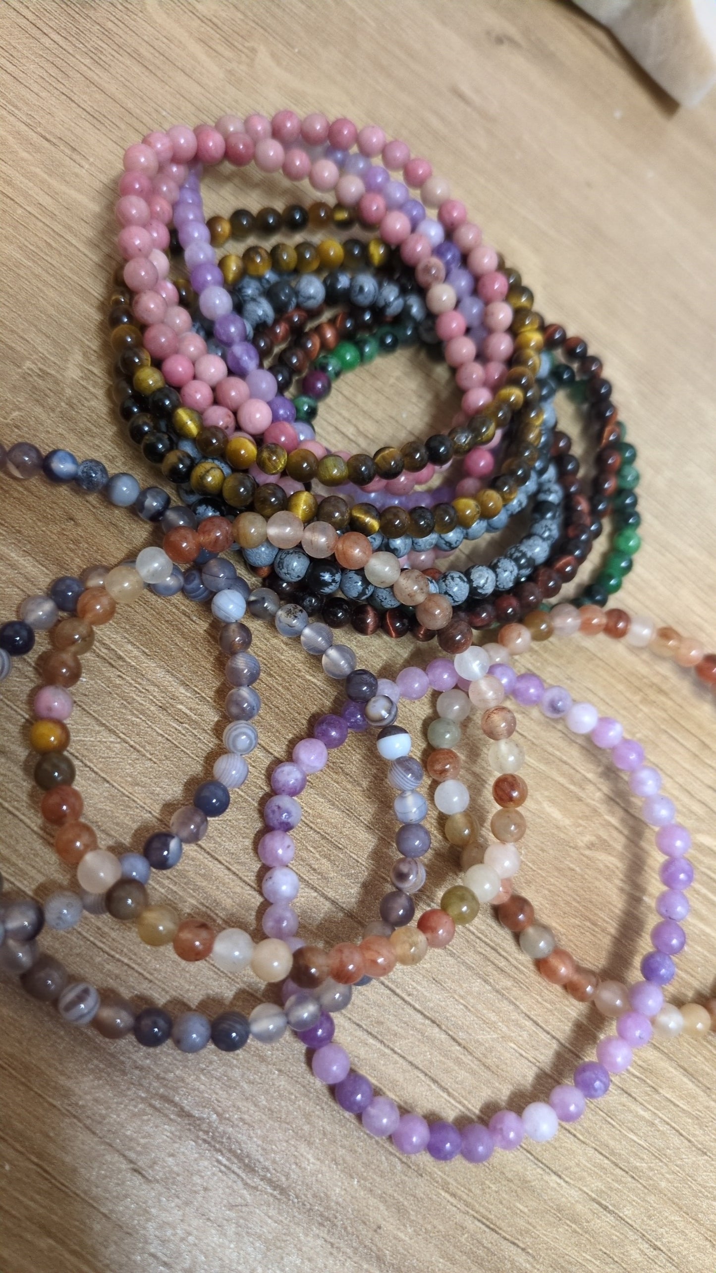 4mm crystal beaded bracelets ✨