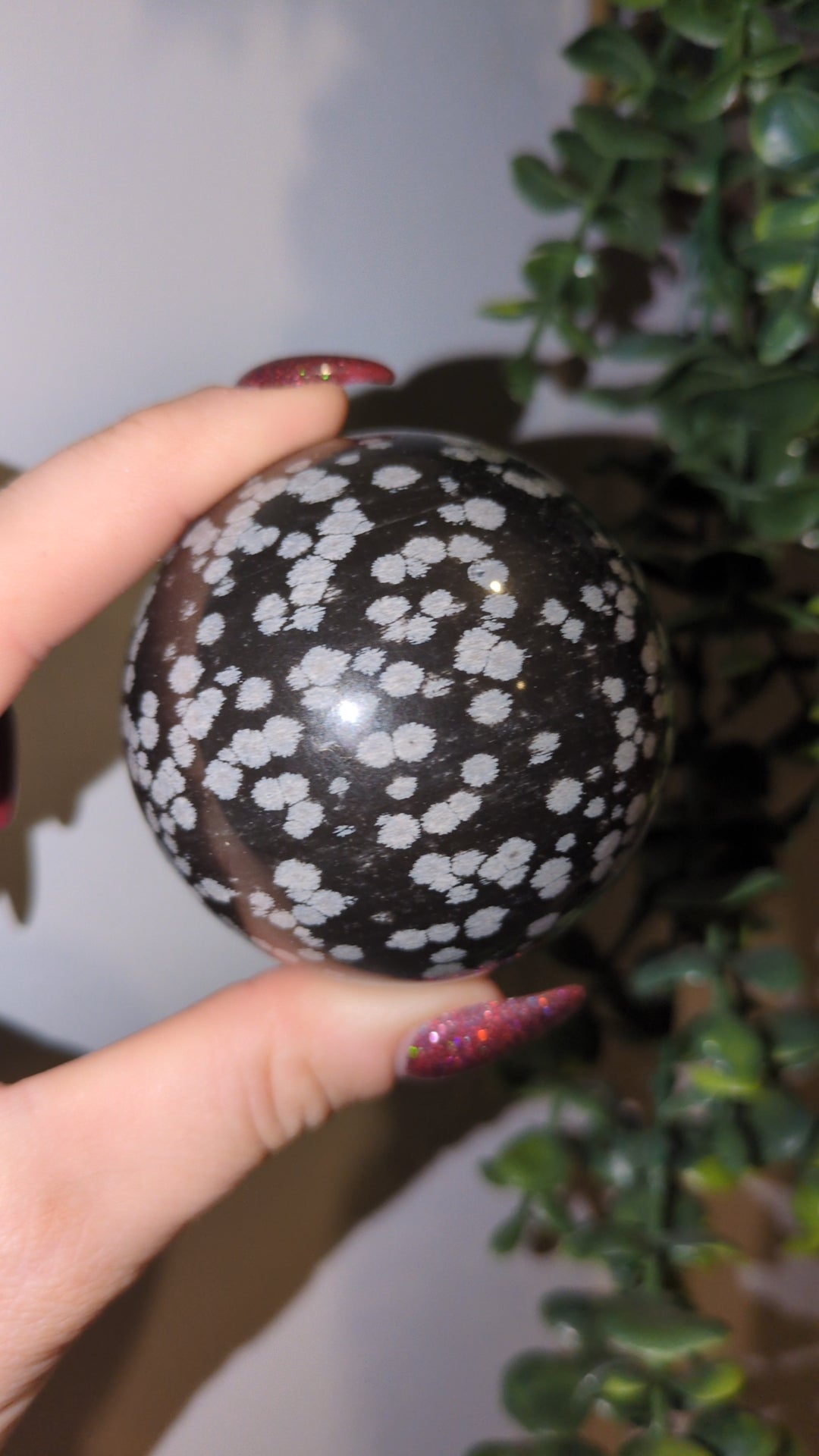 Snowflake Obsidian sphere ✨
