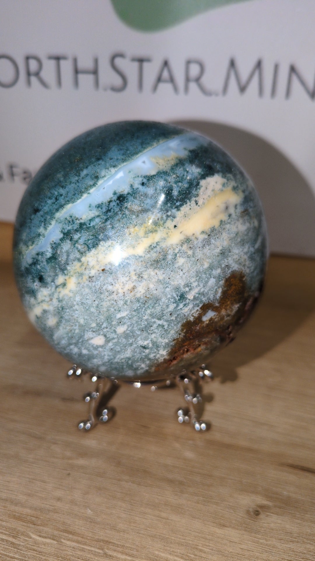Ocean jasper sphere ✨