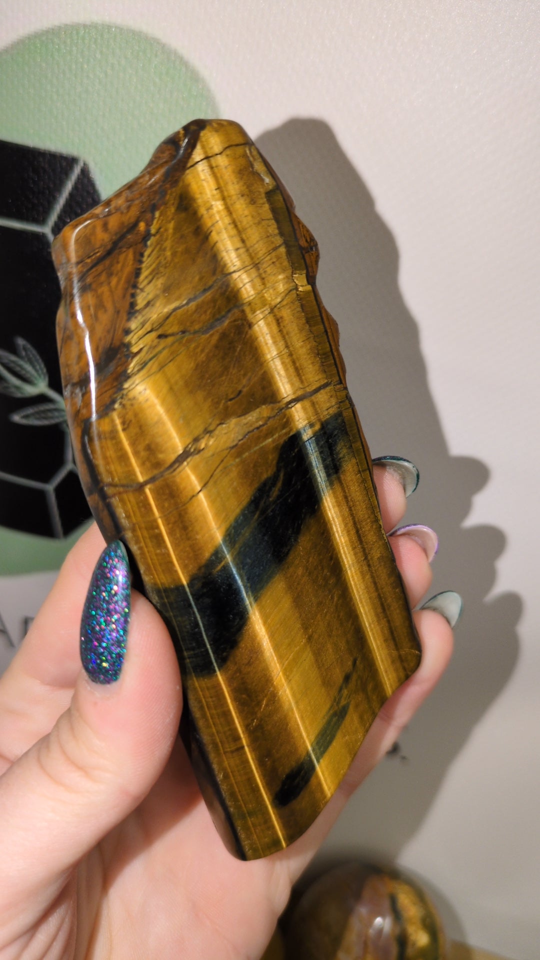 Blue mix golden tiger's eye slabs ✨