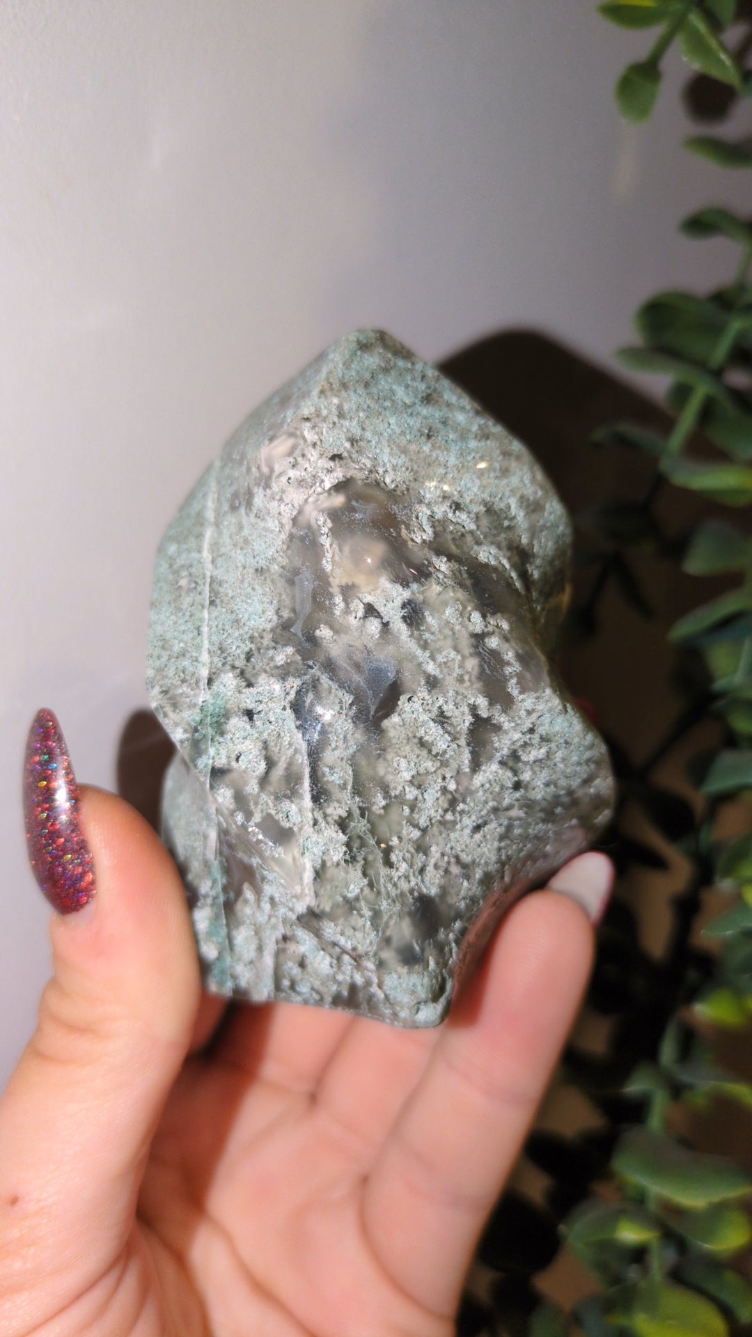 Moss agate flame (B) ✨