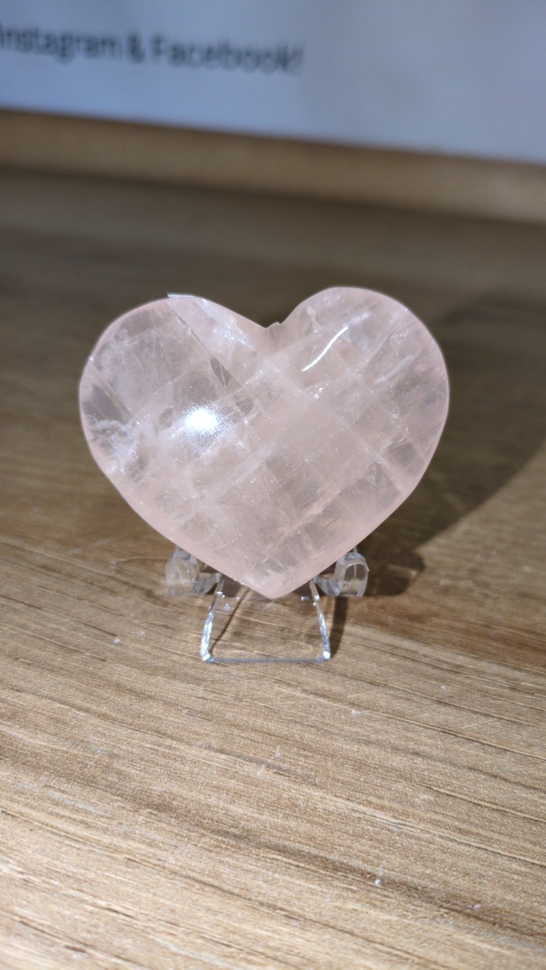 Rose quartz heart ✨