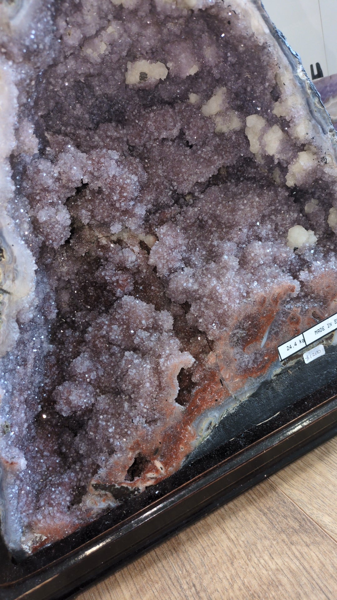 XL Amethyst cave with pink amythest and calcite ✨