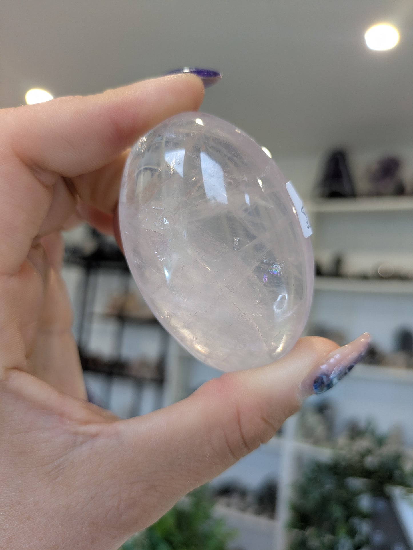 Rose quartz palm ✨
