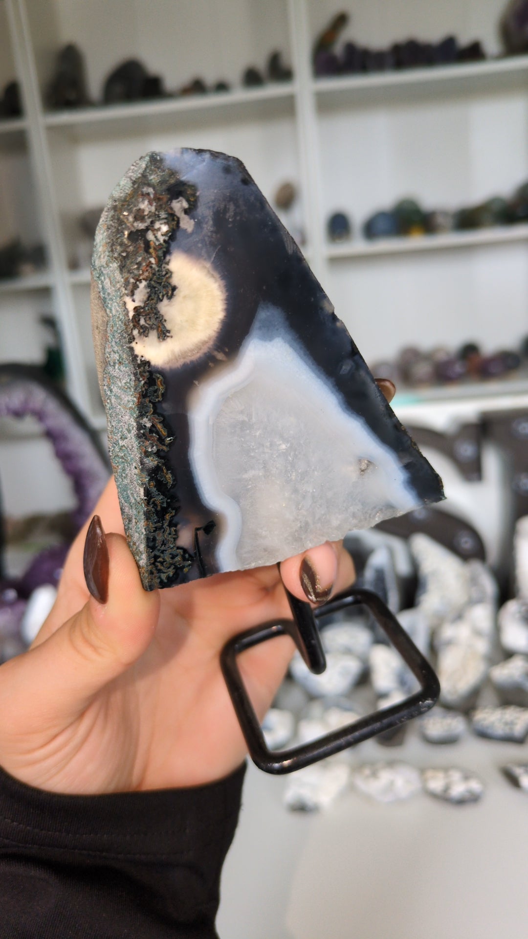 Agate and jasper slab Q ✨