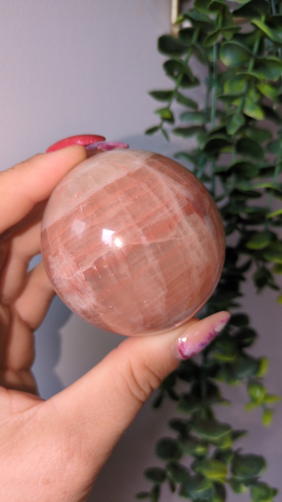 Rose calcite sphere ✨