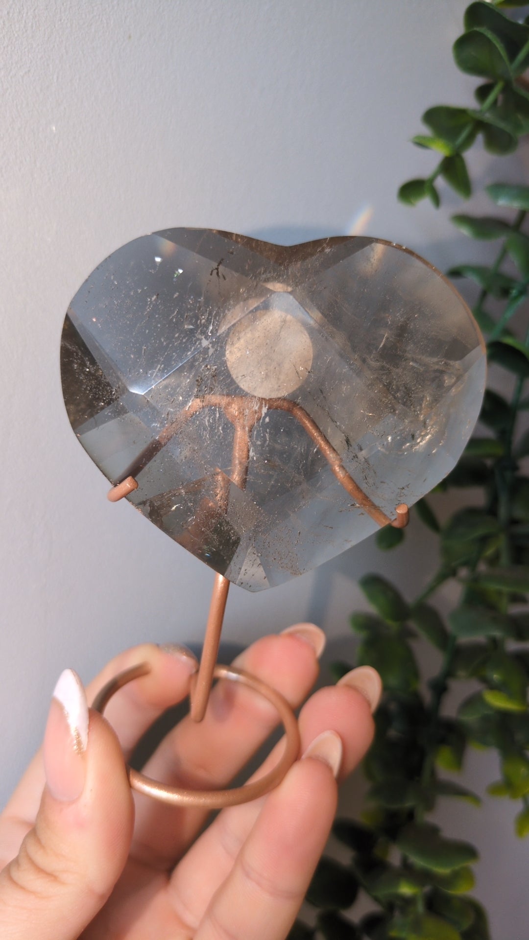 Faceted smokey heart ✨ (5)
