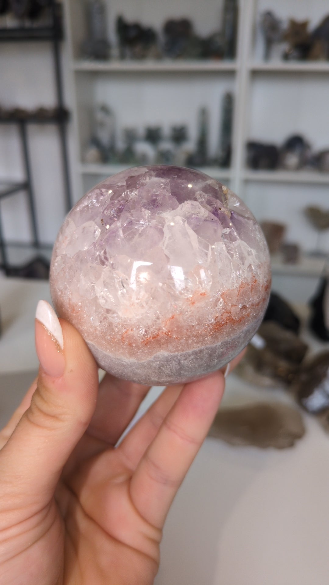 Pink amethyst sphere ✨