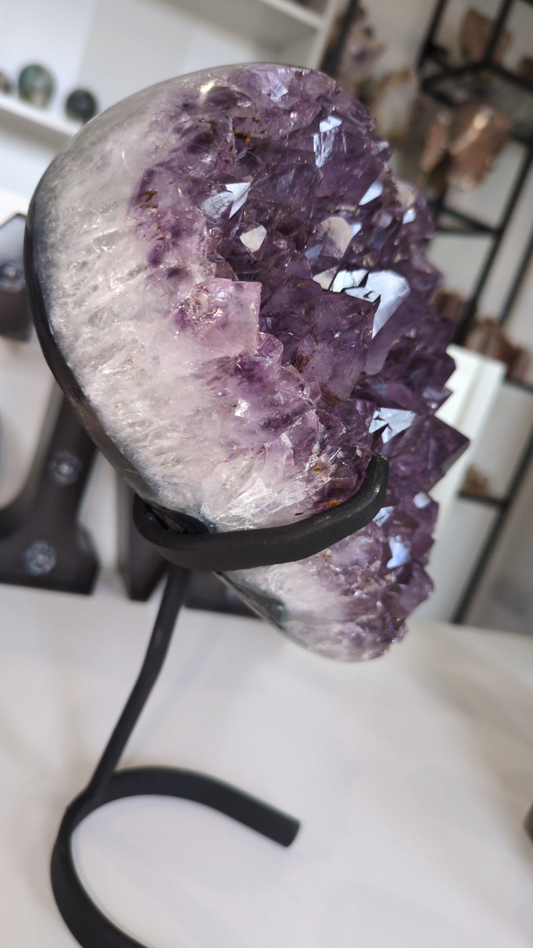 XL Amethyst cluster heart ✨