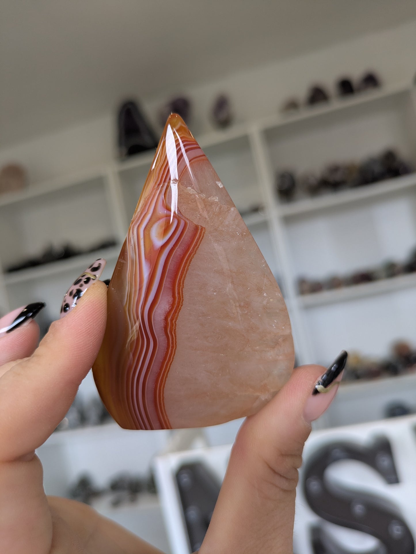 Carnelian teardrop ✨B