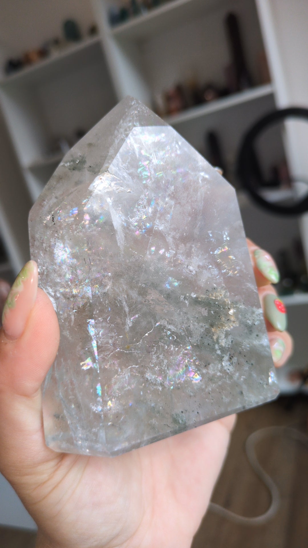 Chlorite included quartz tower ✨