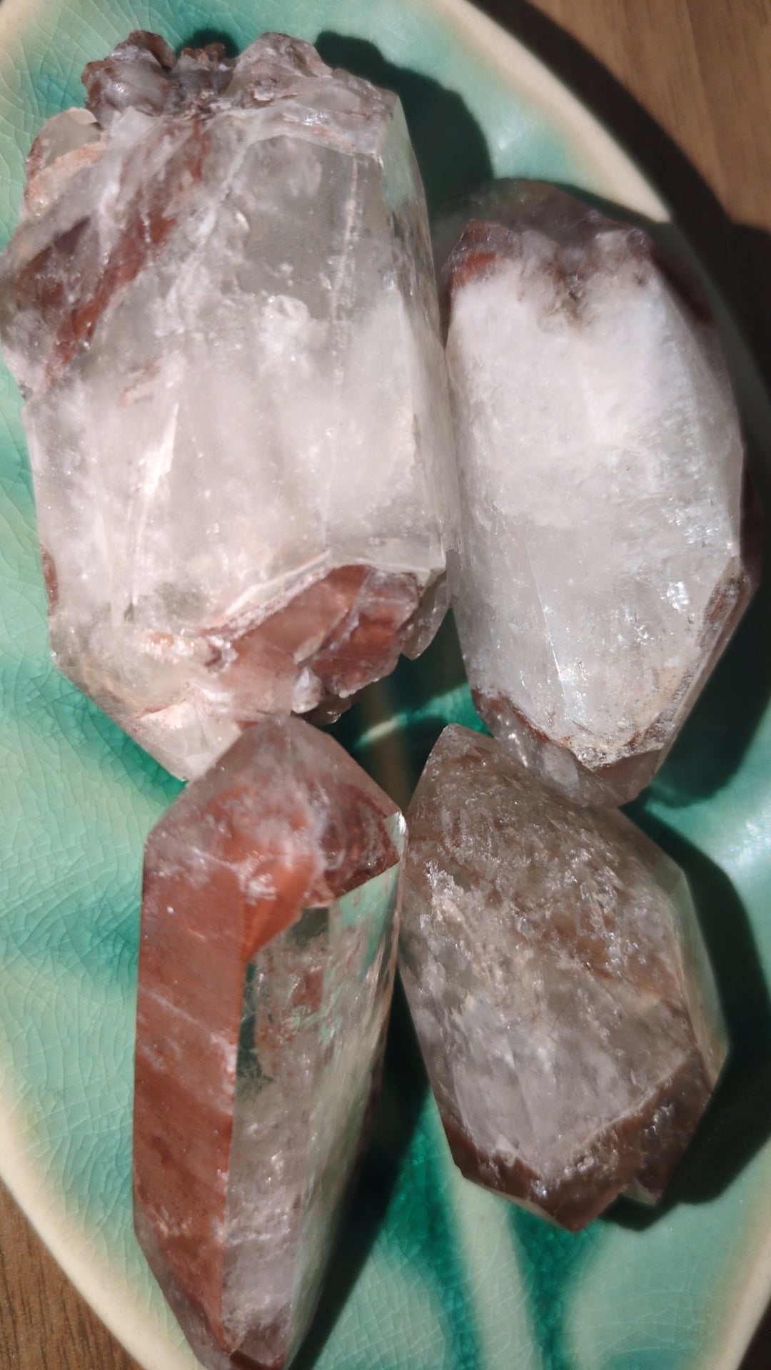 Red hematite & green chlorite included quartz ✨