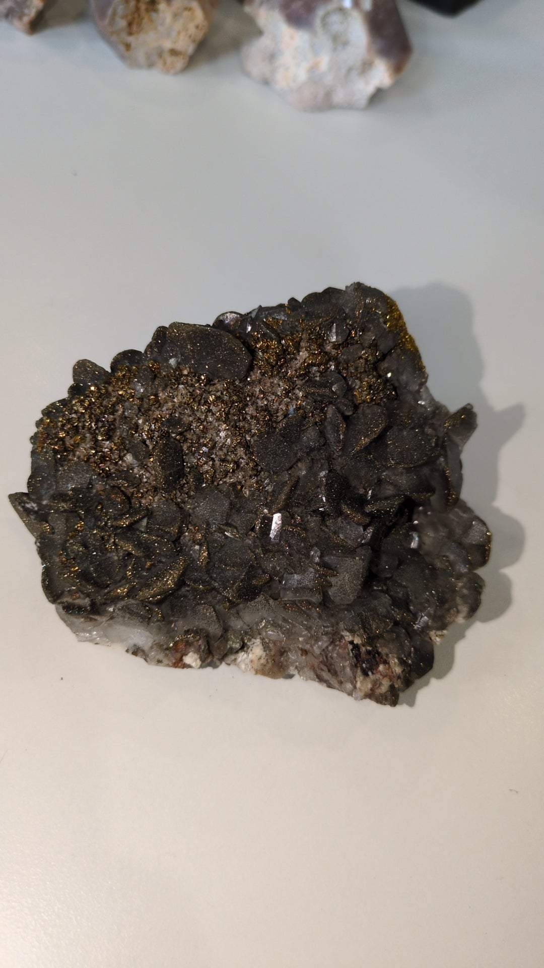Pyrite on calcite ✨