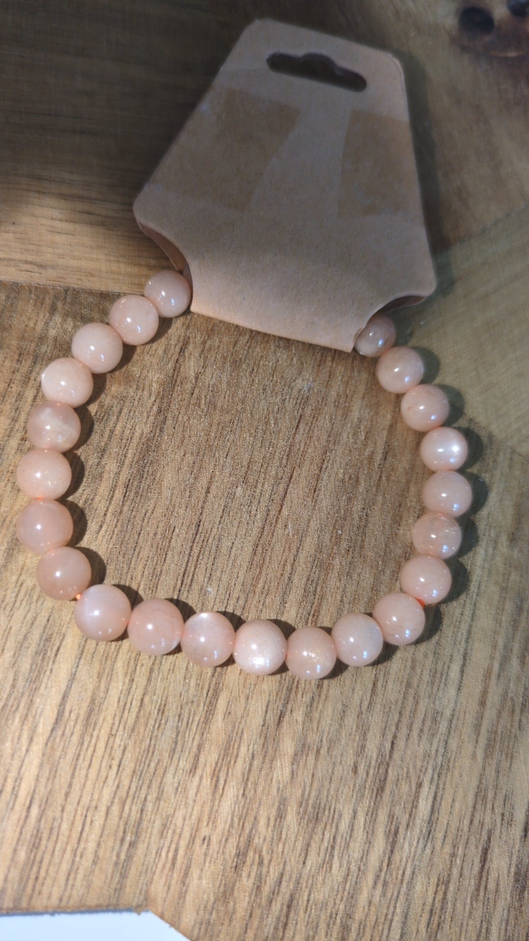 Peach moonstone bracelet ✨