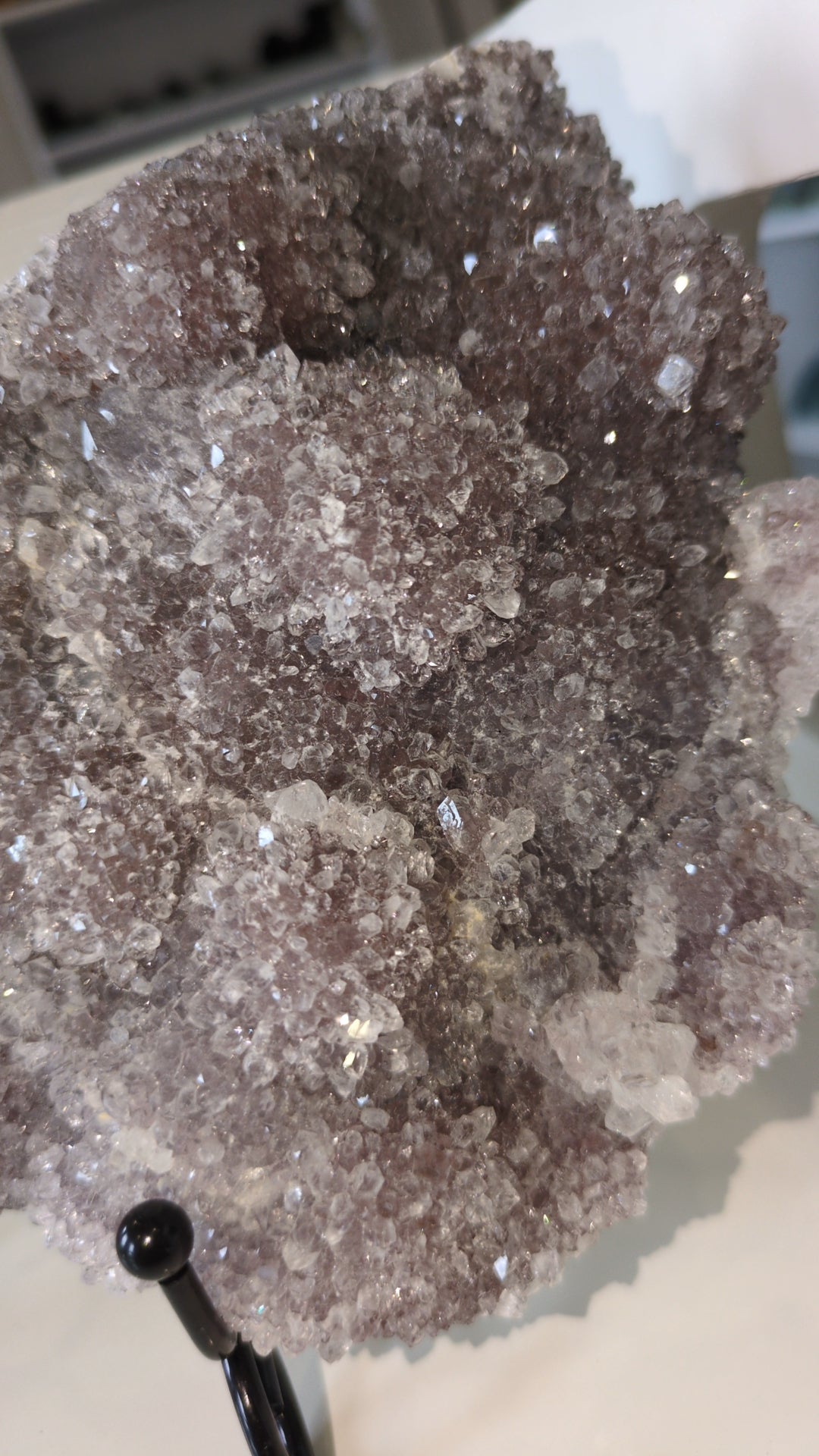 Raw Quartz slab with purple and pink jasper ✨