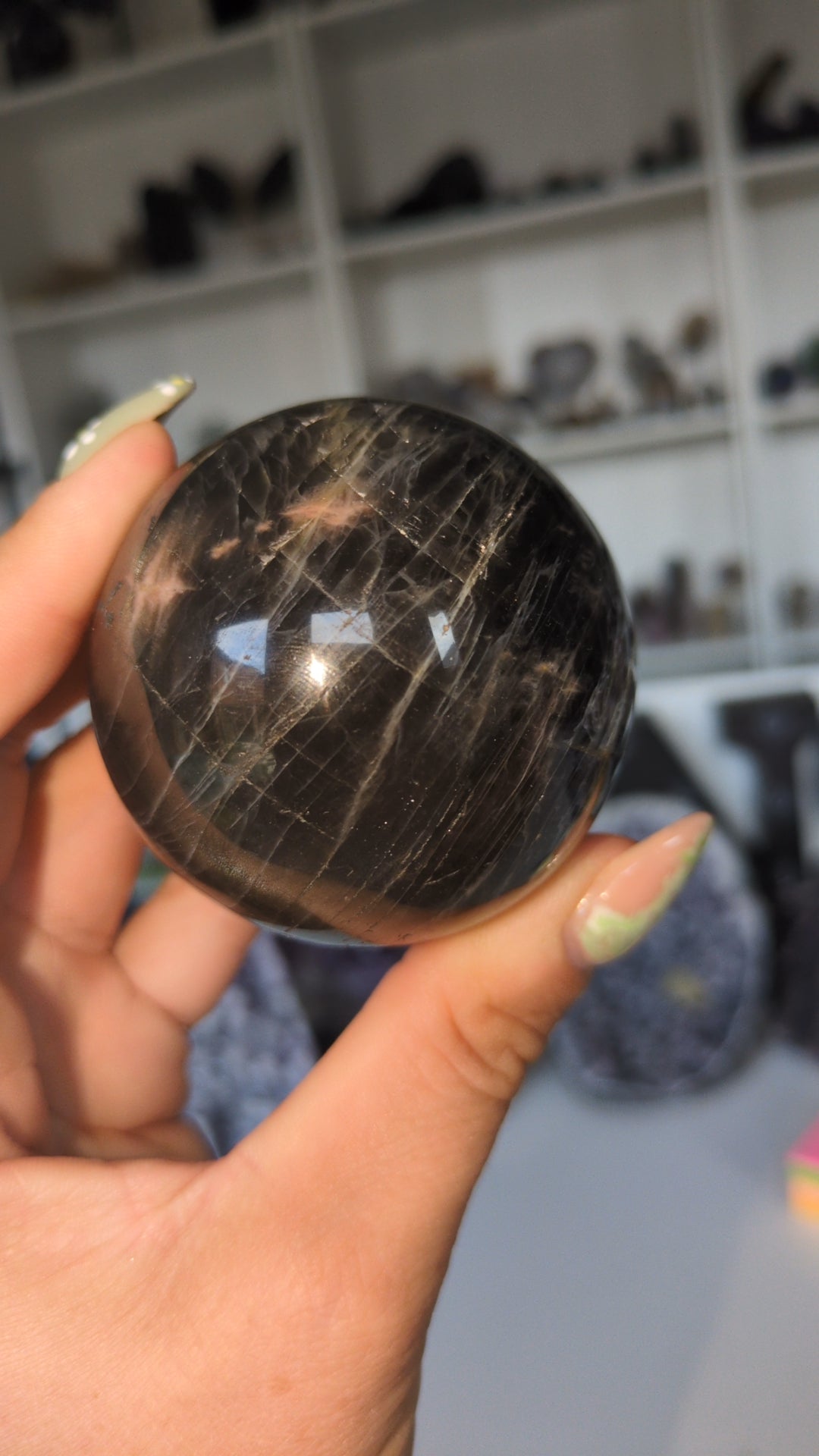Black moonstone sphere ✨