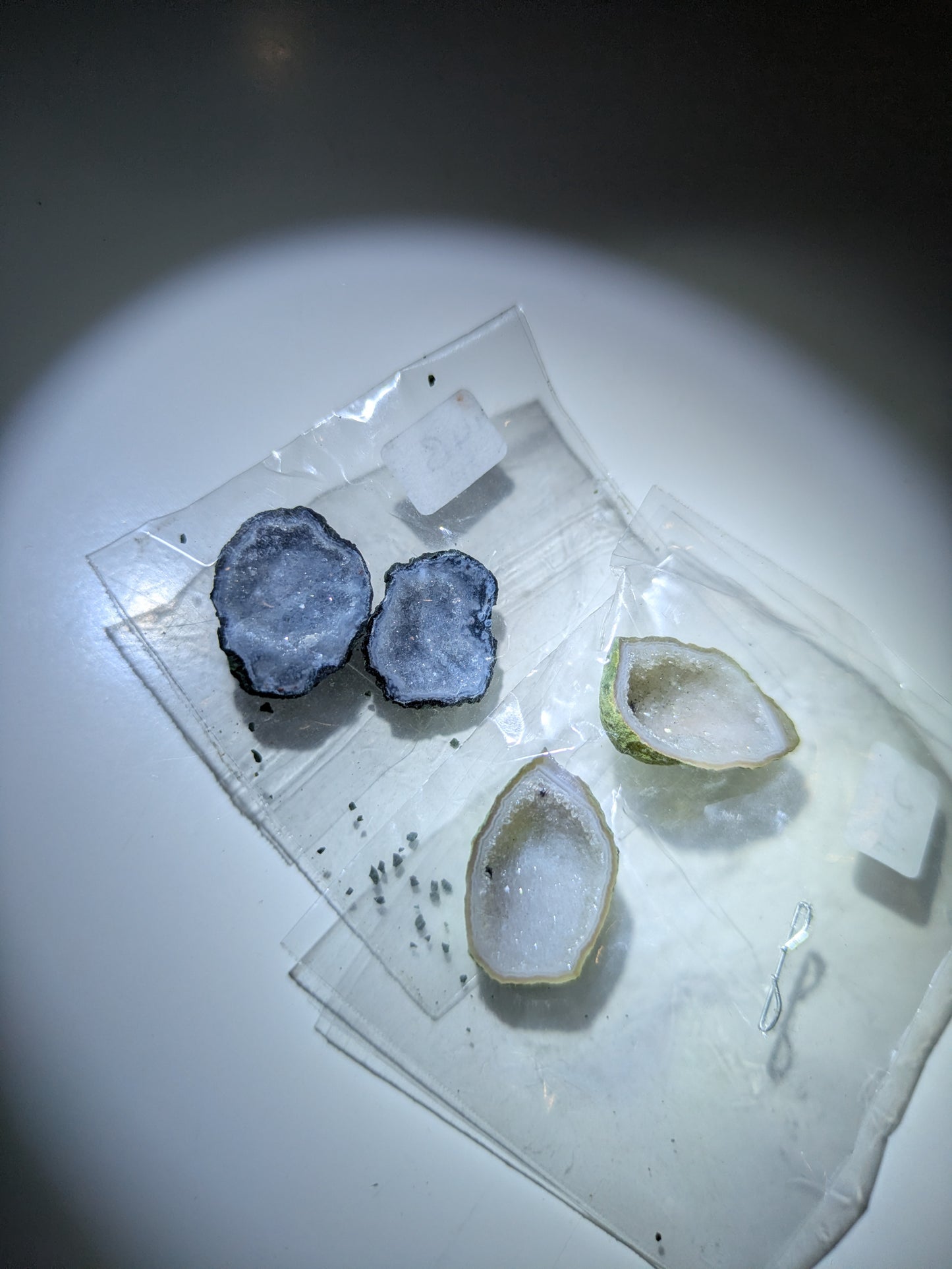 Mini druzy geode pairs ✨