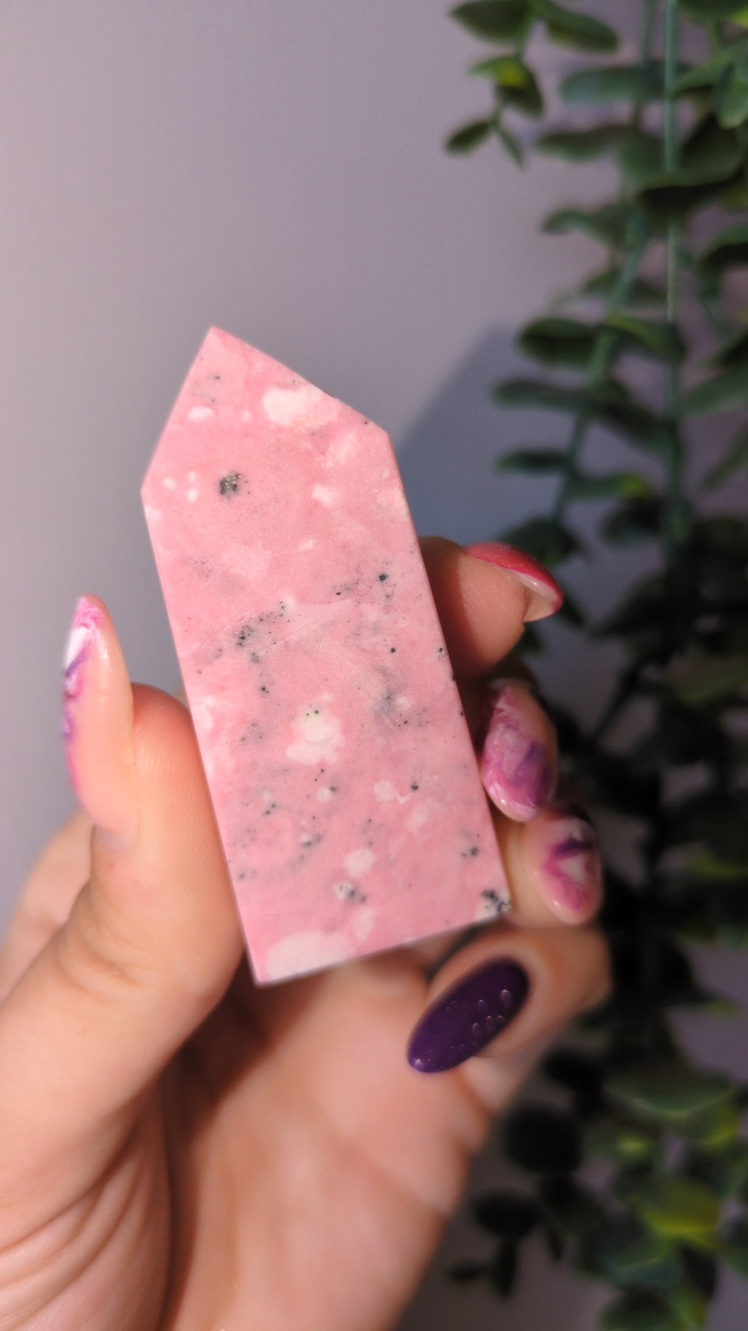 Peruvian rhodonite tower ✨