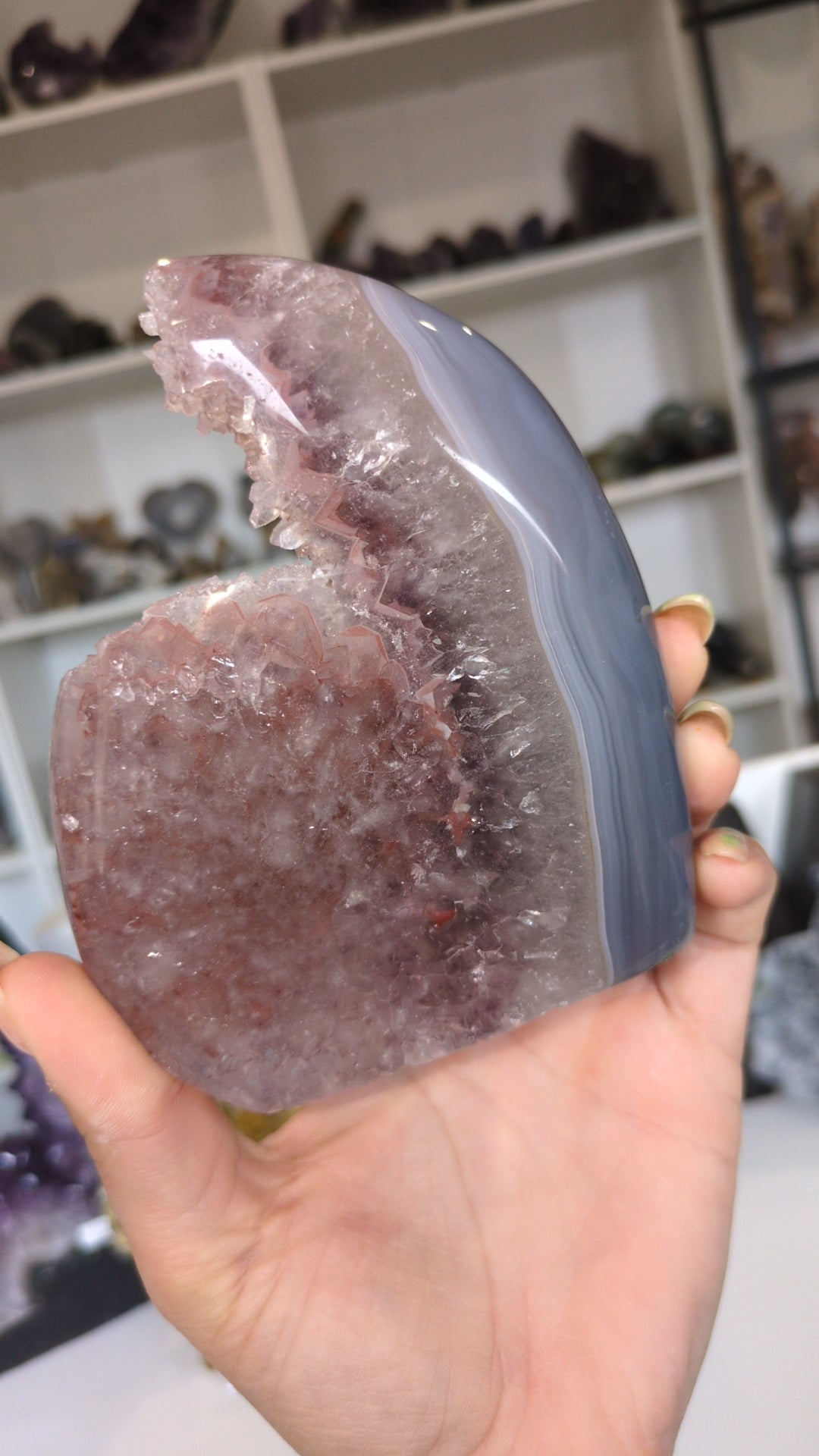 Pink Uruguay amethyst freeform ✨