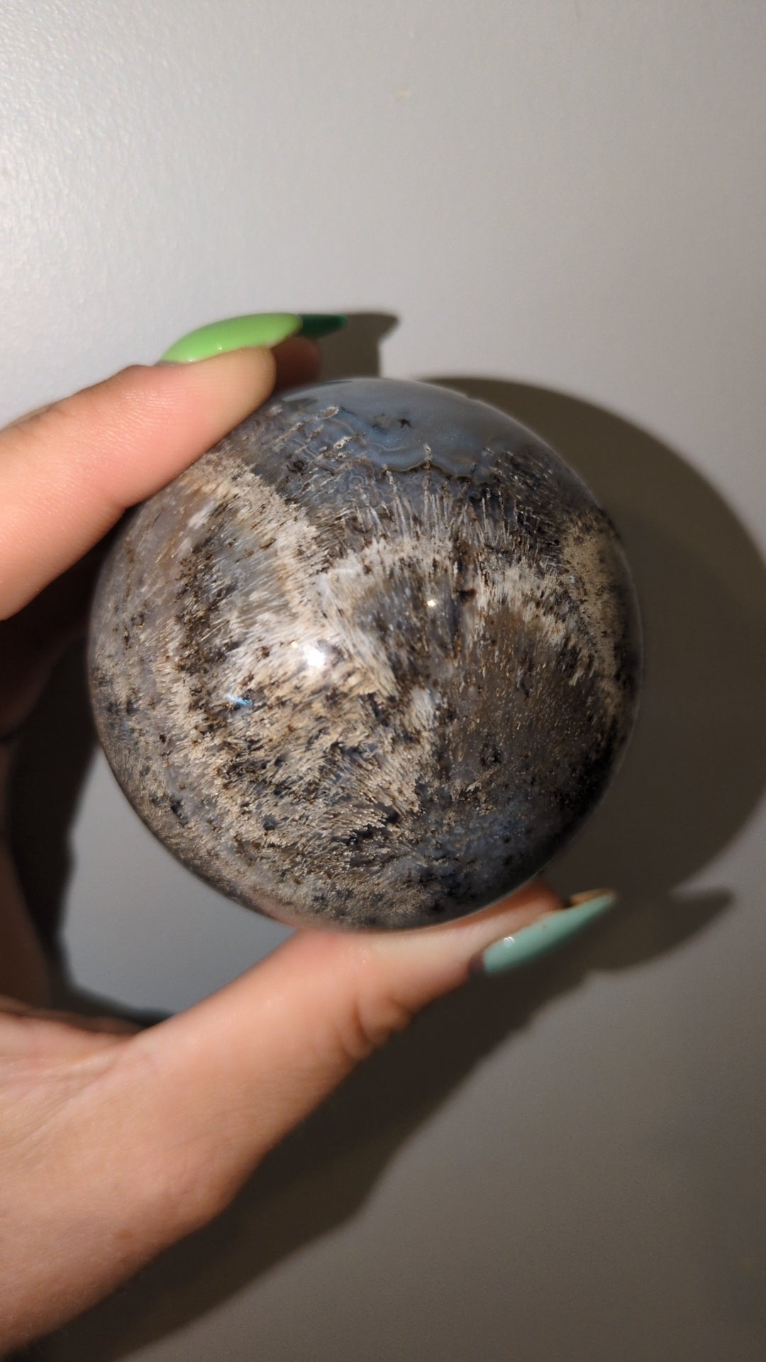 Sagenite agate sphere ✨ A