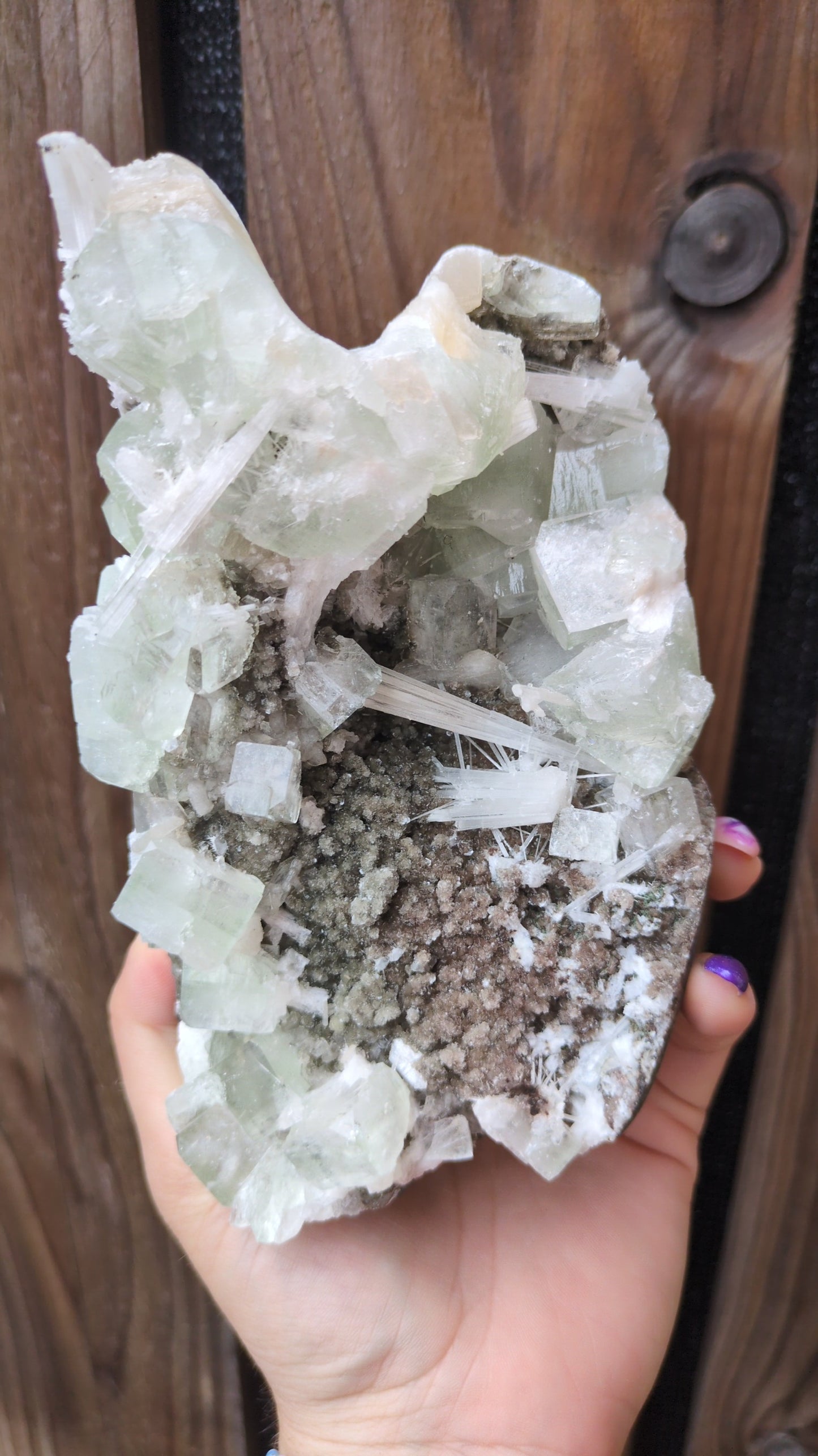 Scolecite Sprayed Apophyllite ✨