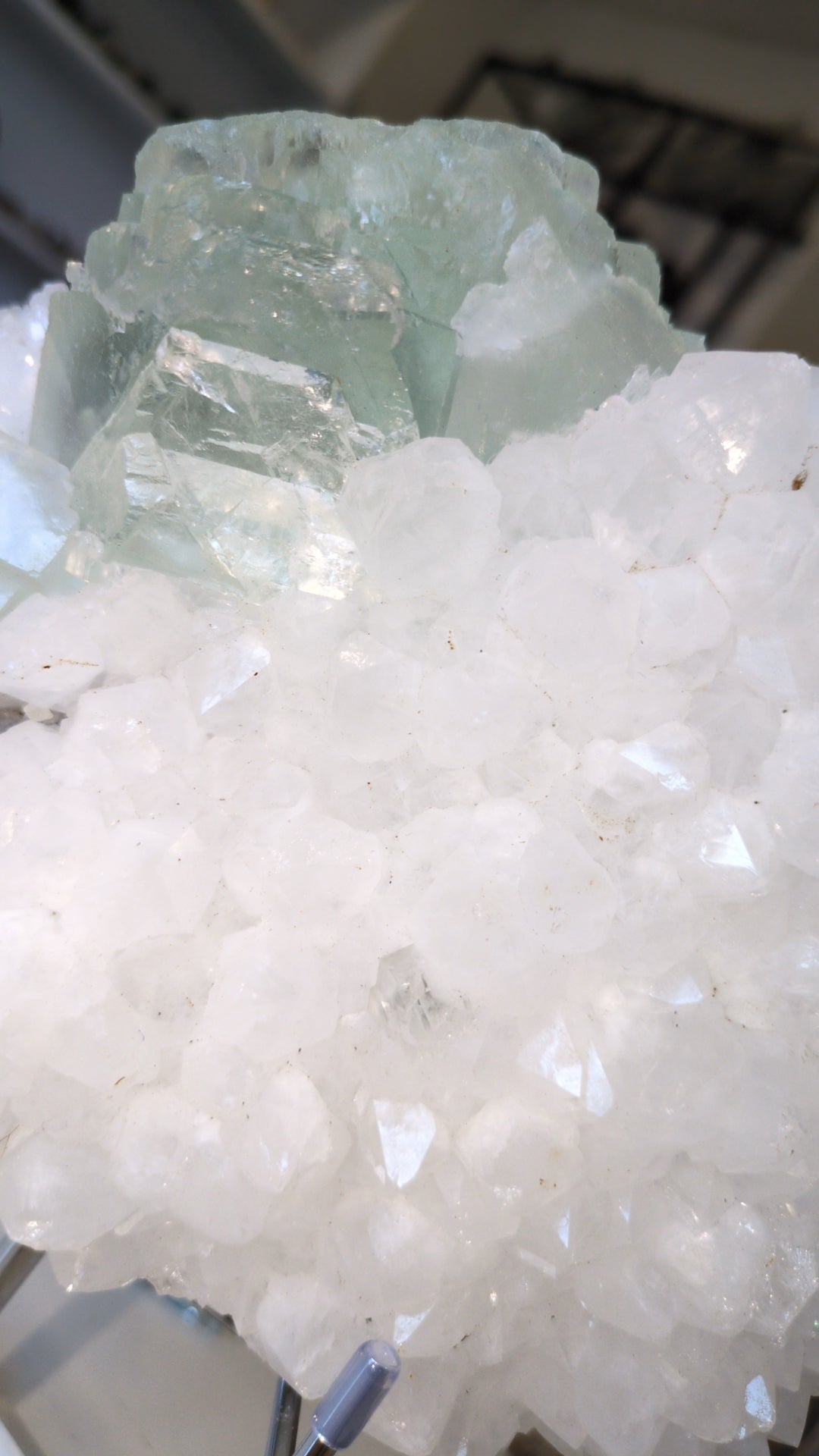 Flourite on quartz ✨