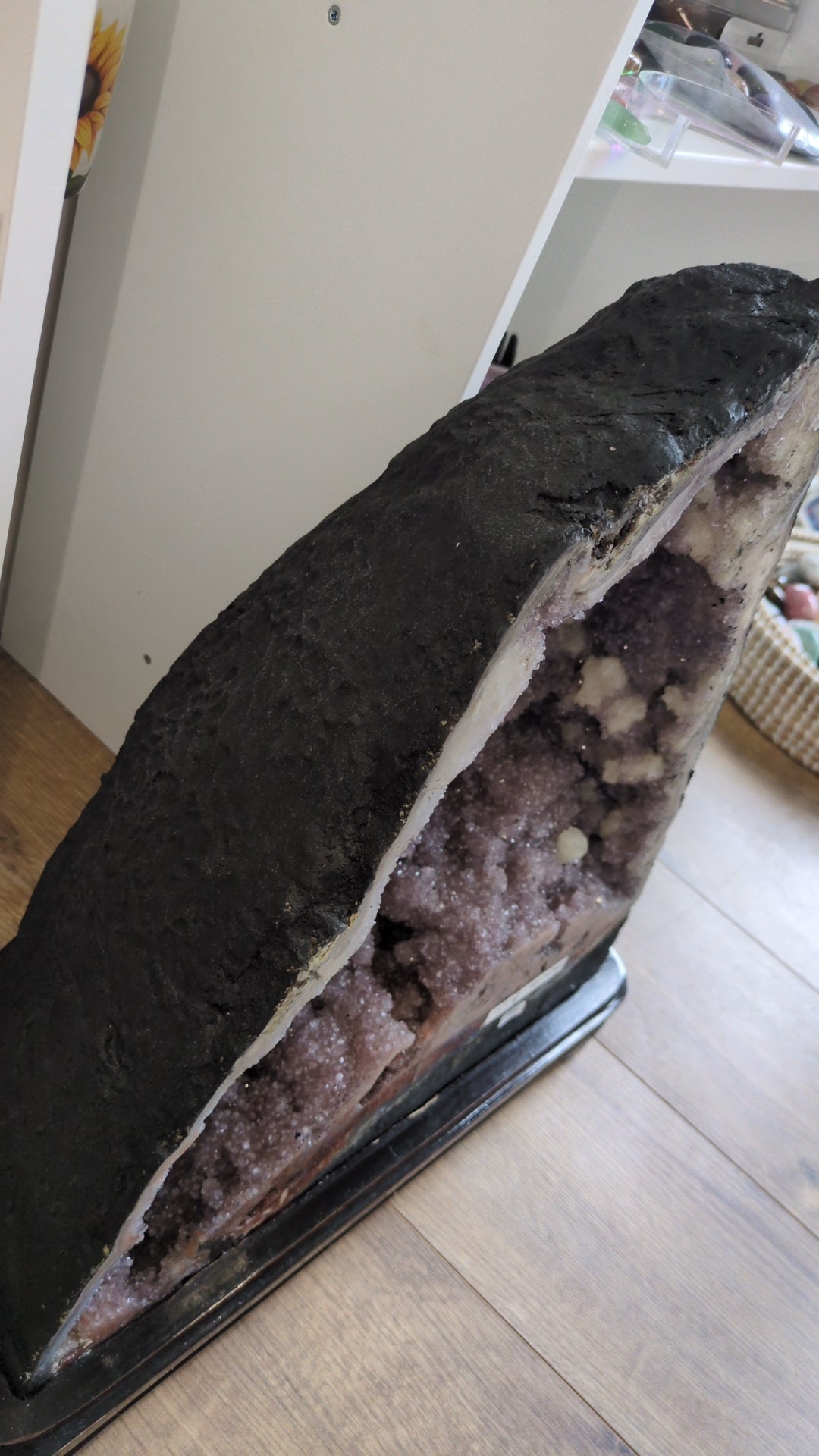 XL Amethyst cave with pink amythest and calcite ✨