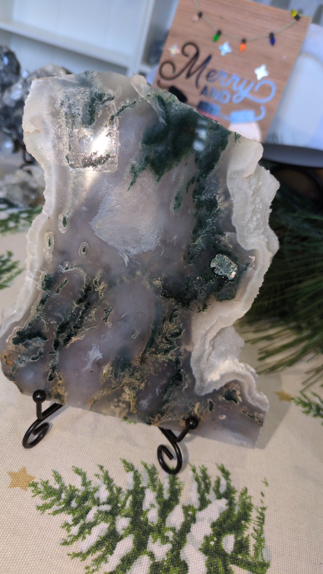 Moss agate slab ✨A