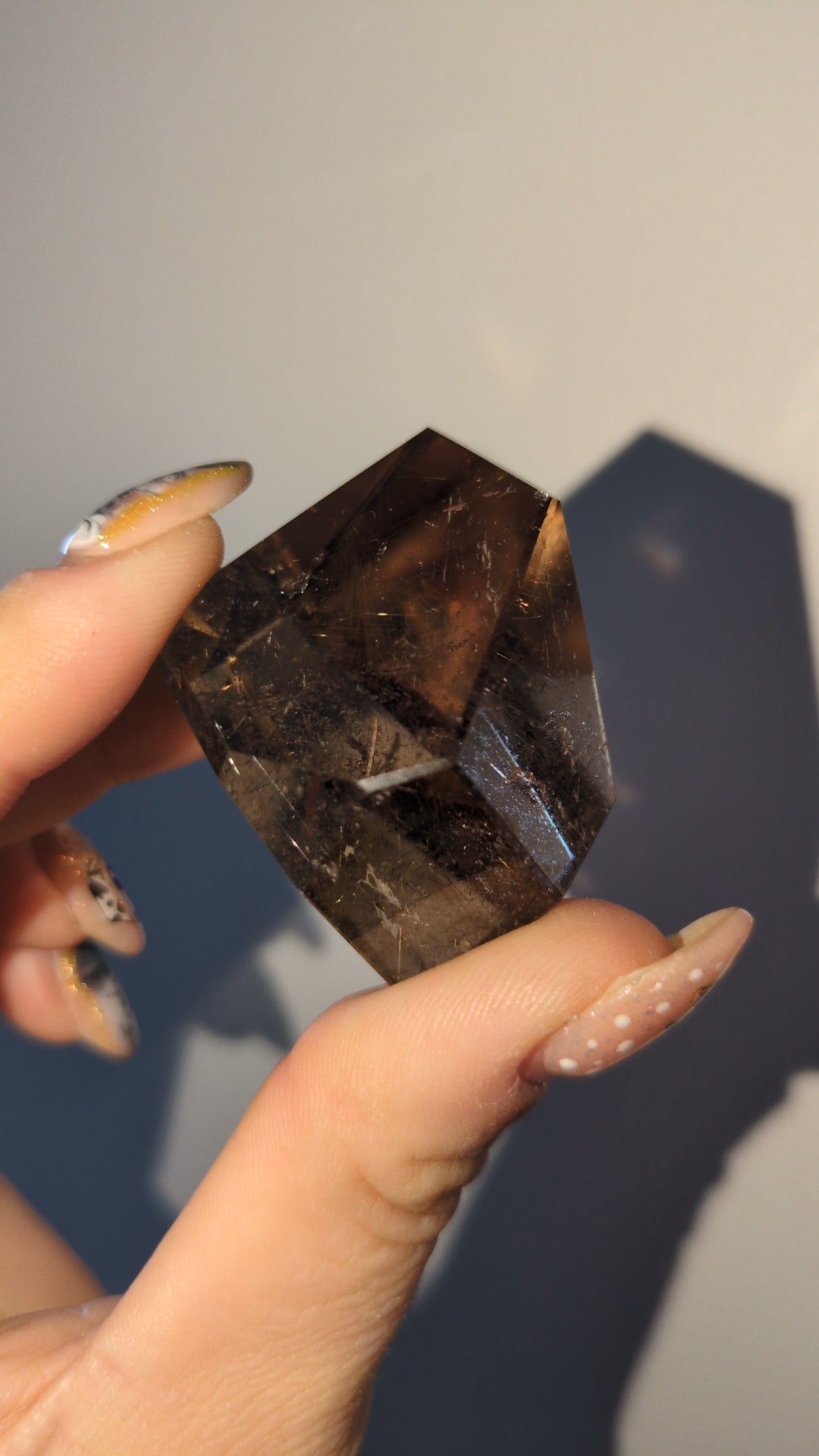 Smokey with golden rutile ✨