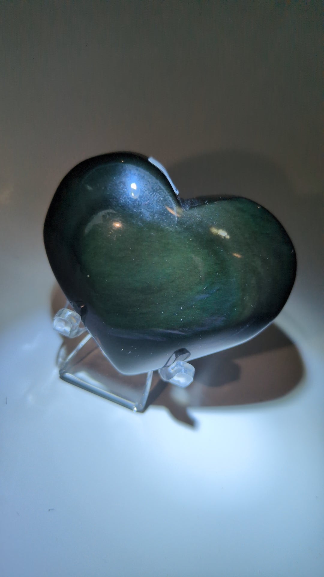 Rainbow obsidian small heart ❤️