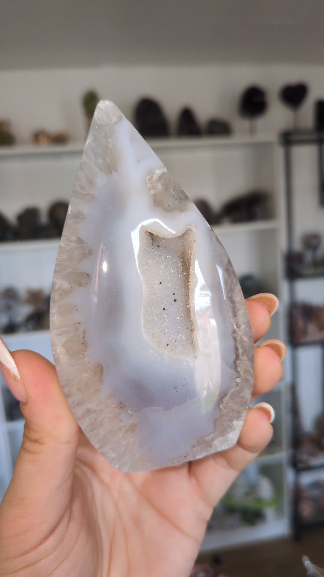 Druzy agate teardrop ✨