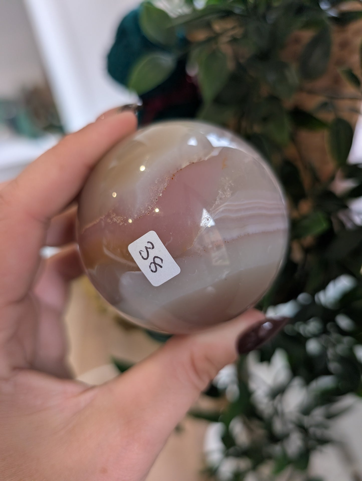 Jelly agate sphere ✨