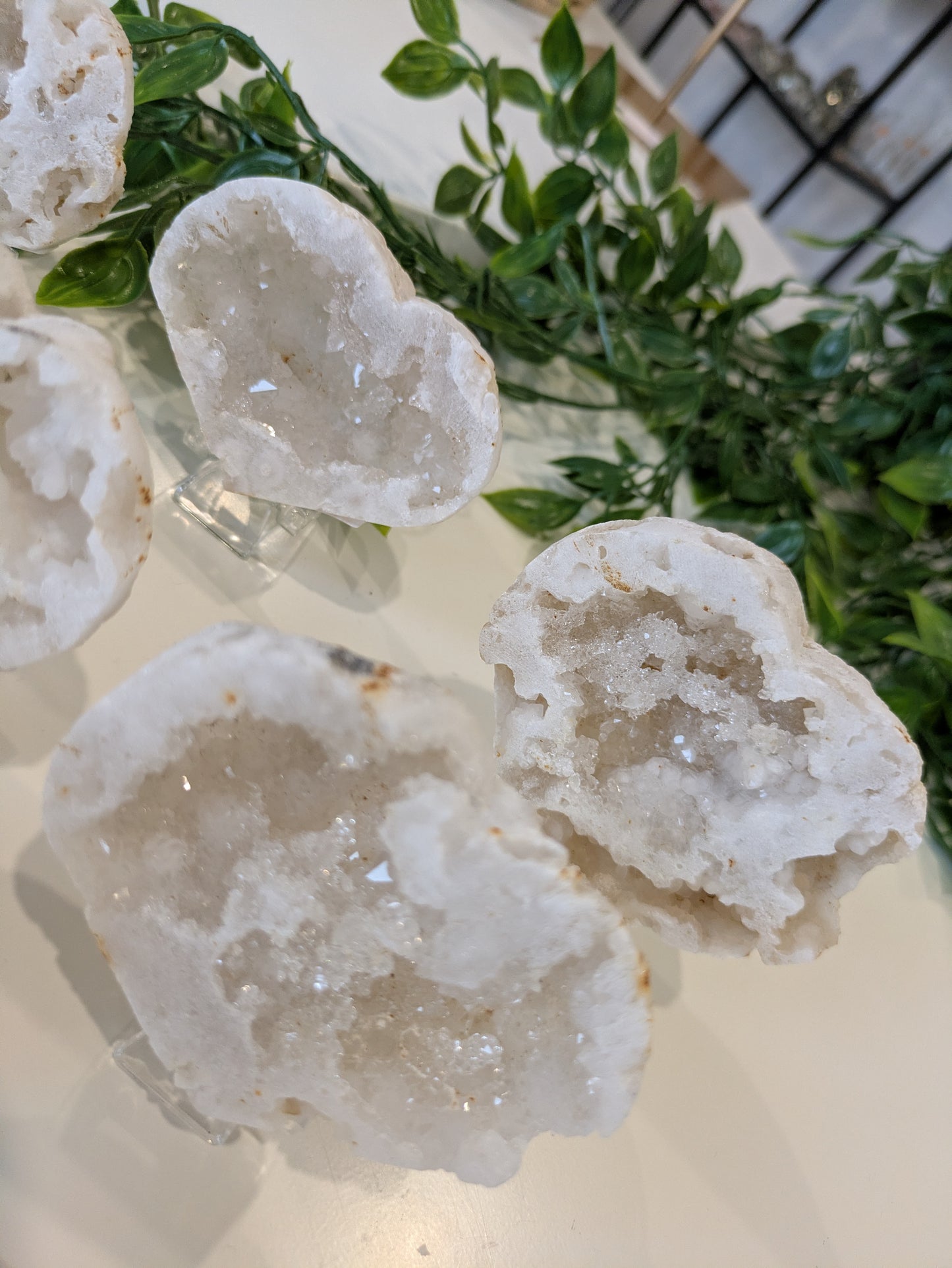 Druzy agate hearts ✨