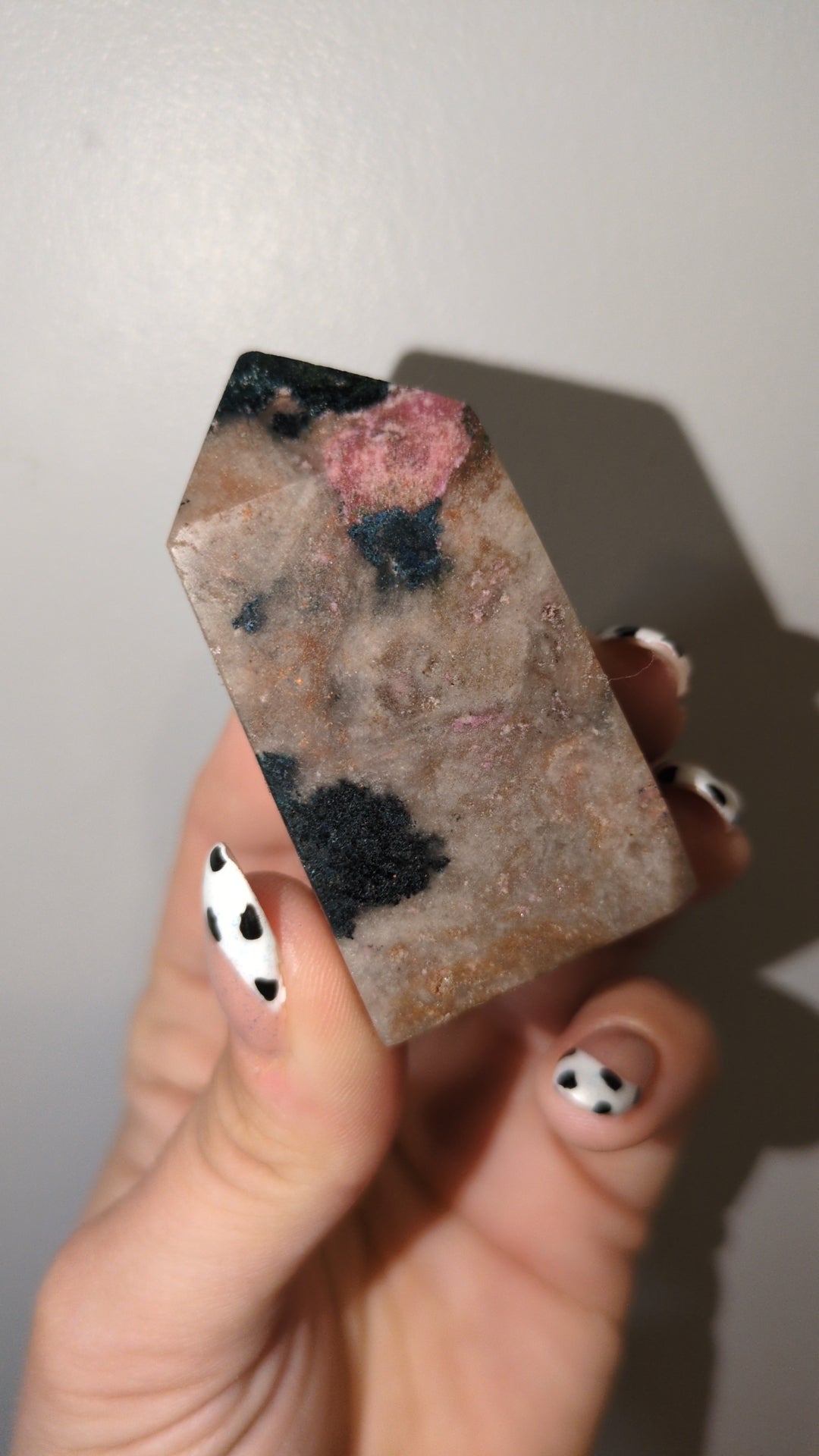 Cobaltoan calcite and azurite tower ✨