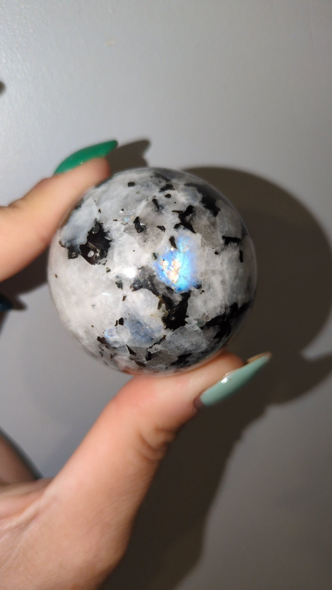 Rainbow moonstone sphere ✨ A