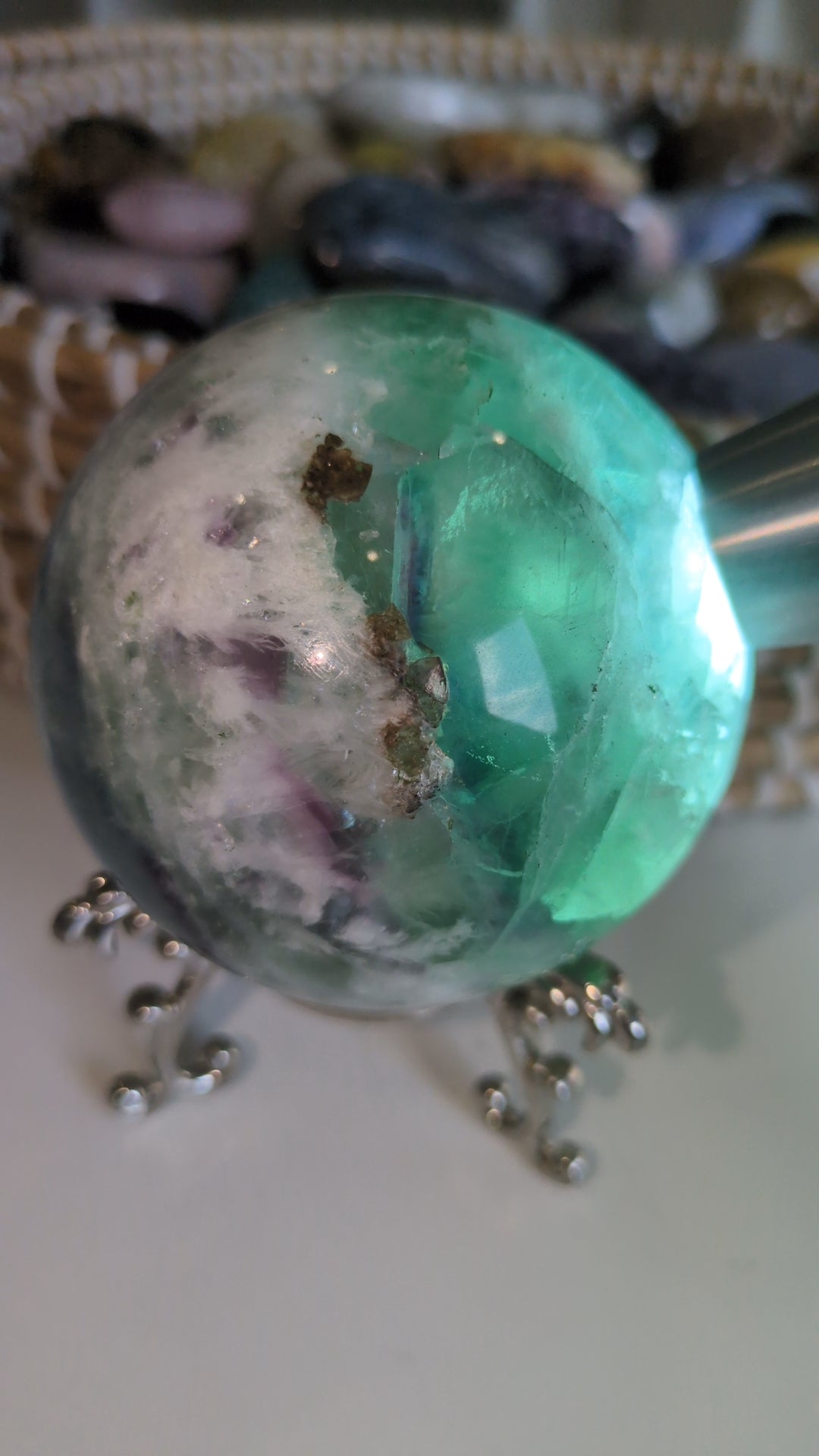 Rainbow flourite Sphere ✨