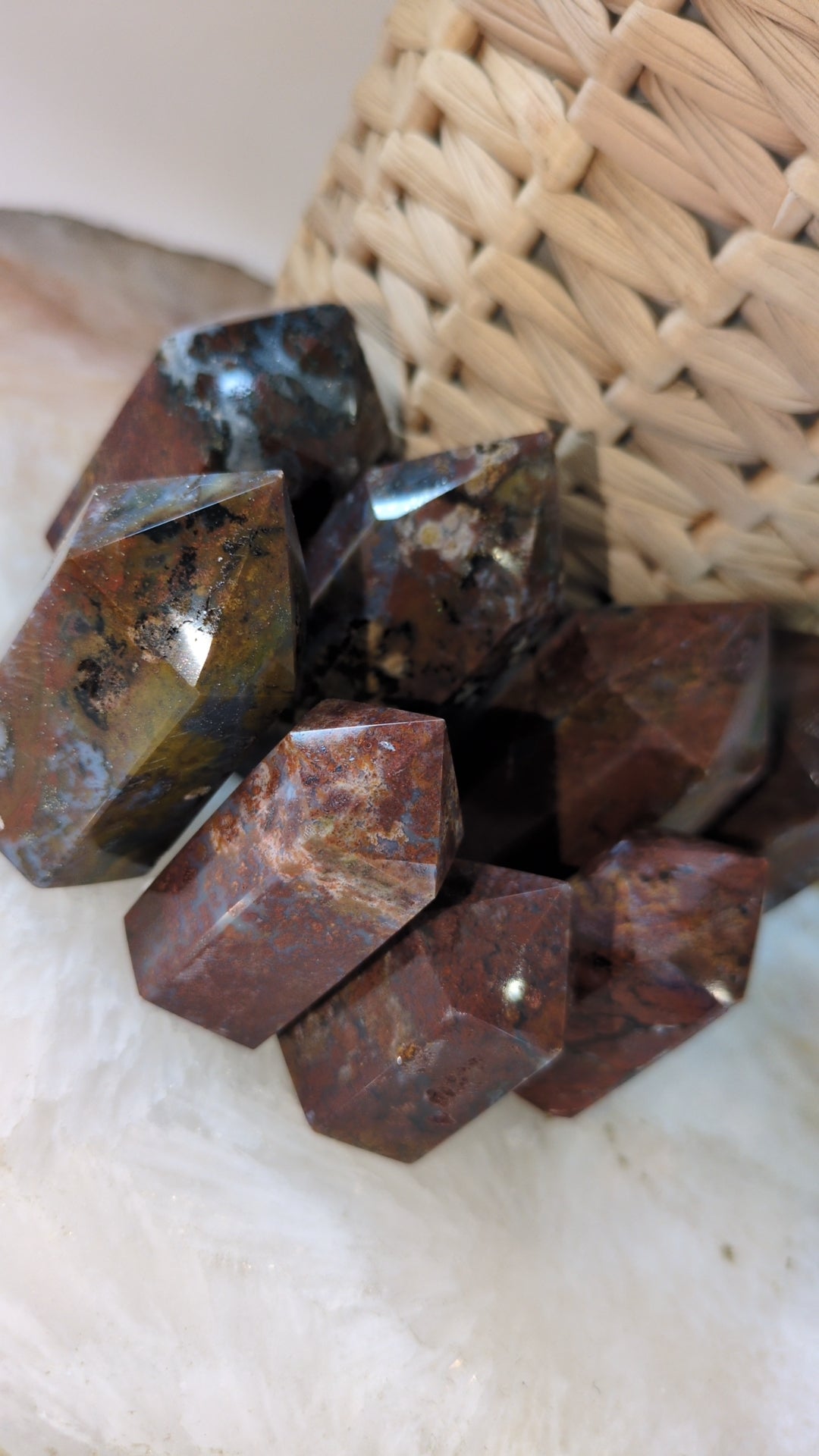 Jasper and pyrite mixed towers from Brazil ✨