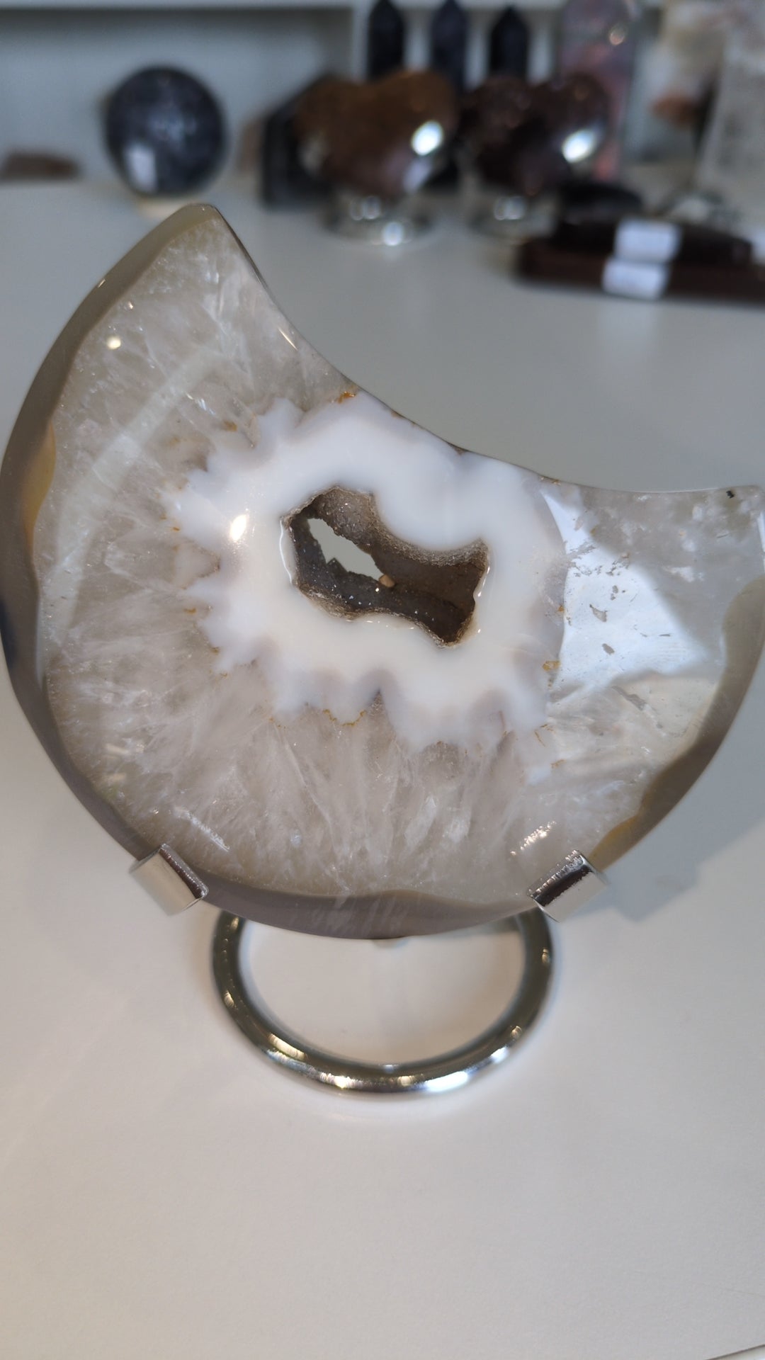 Druzy agate moon ✨ ( A)