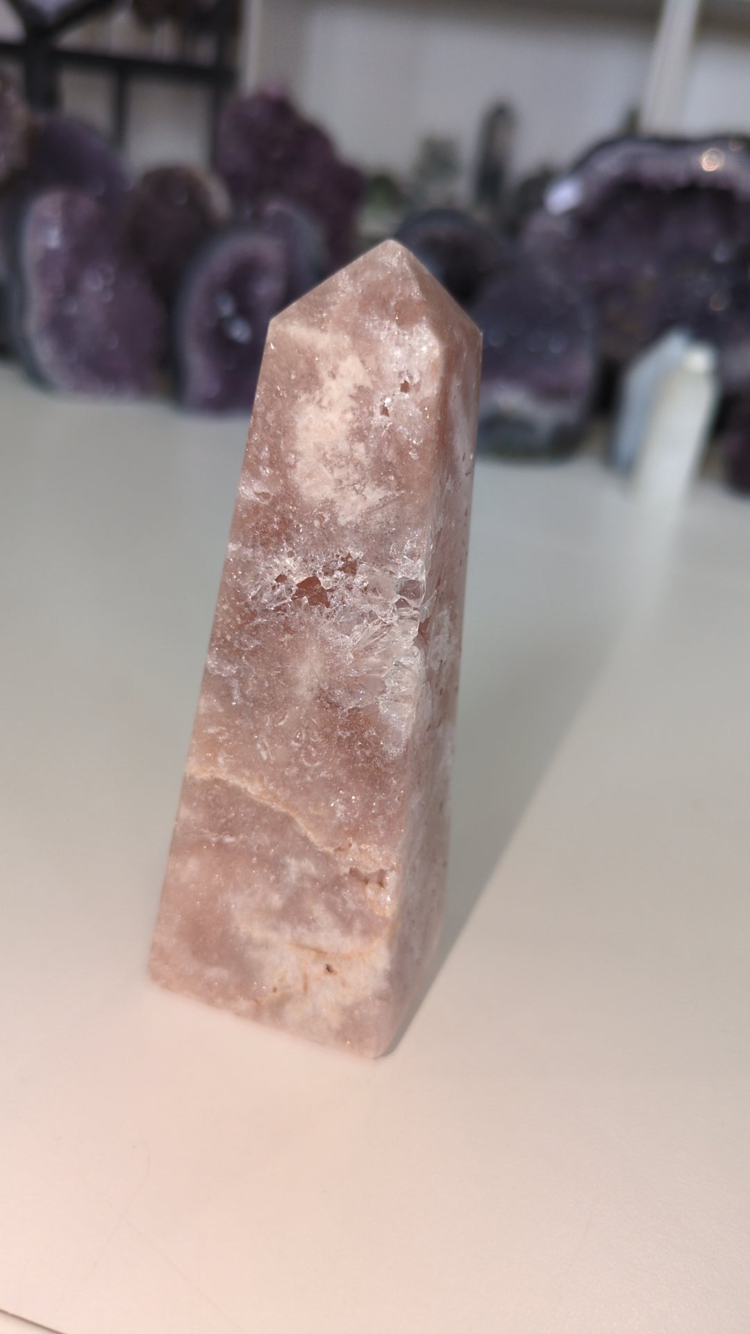 Pink amethyst tower K ✨
