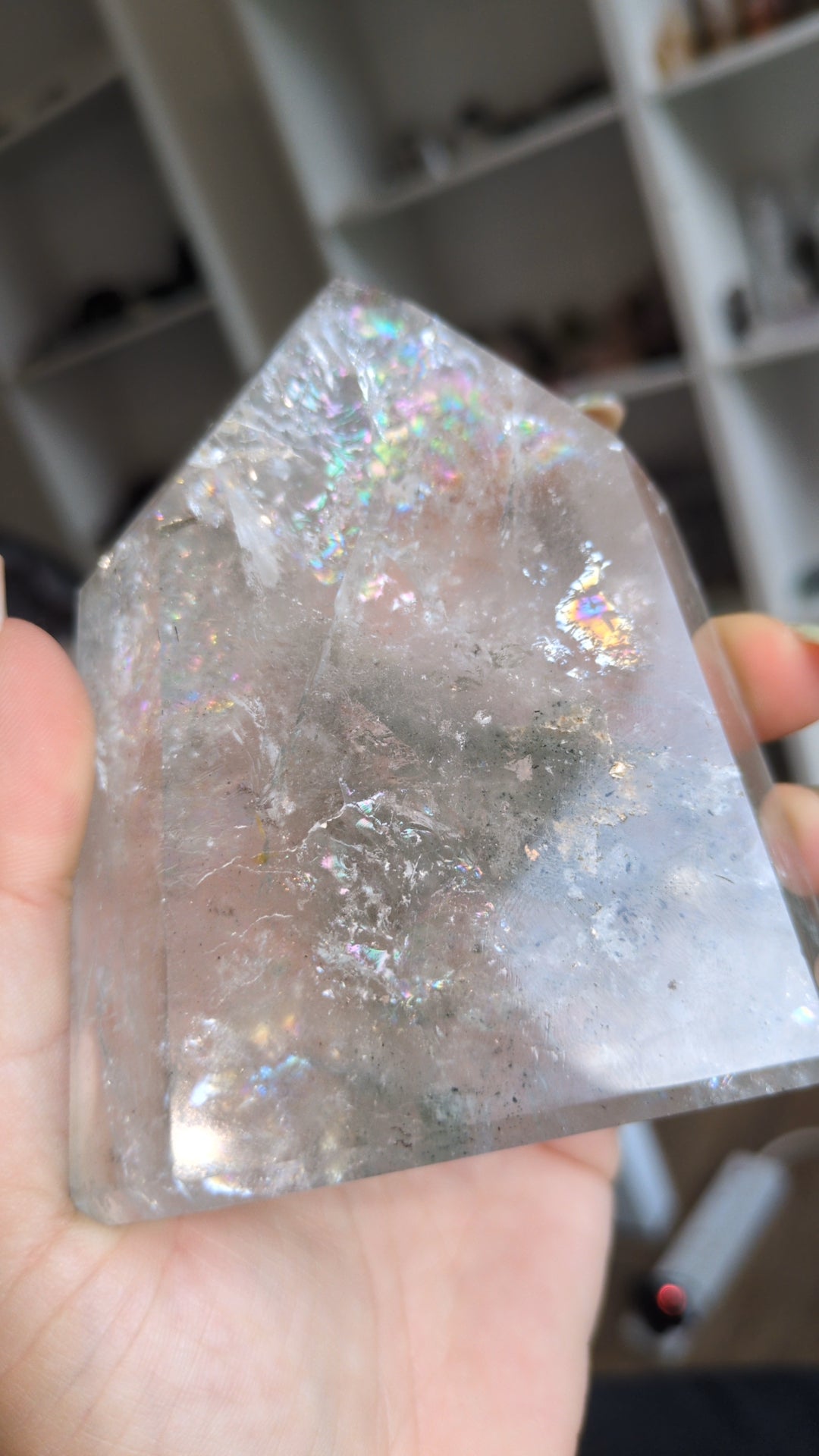Chlorite included quartz tower ✨