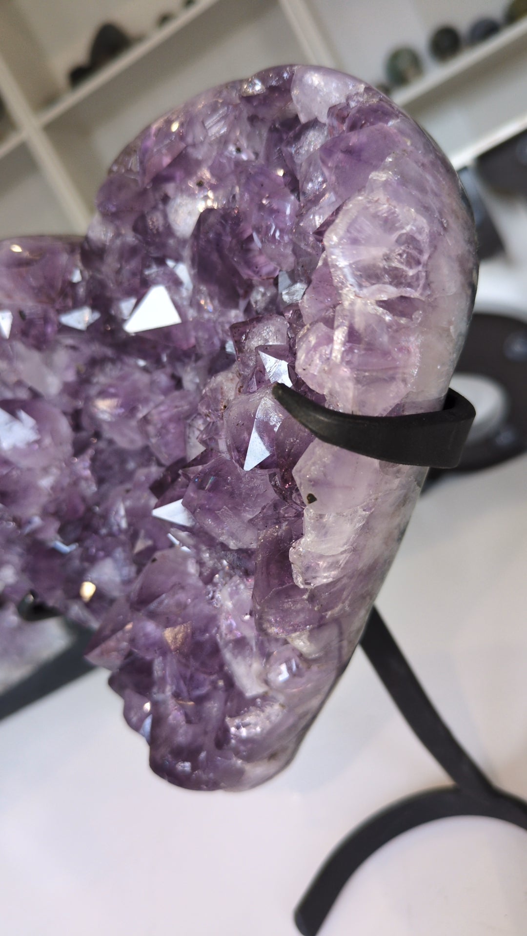 XxL amethyst cluster heart ❤️