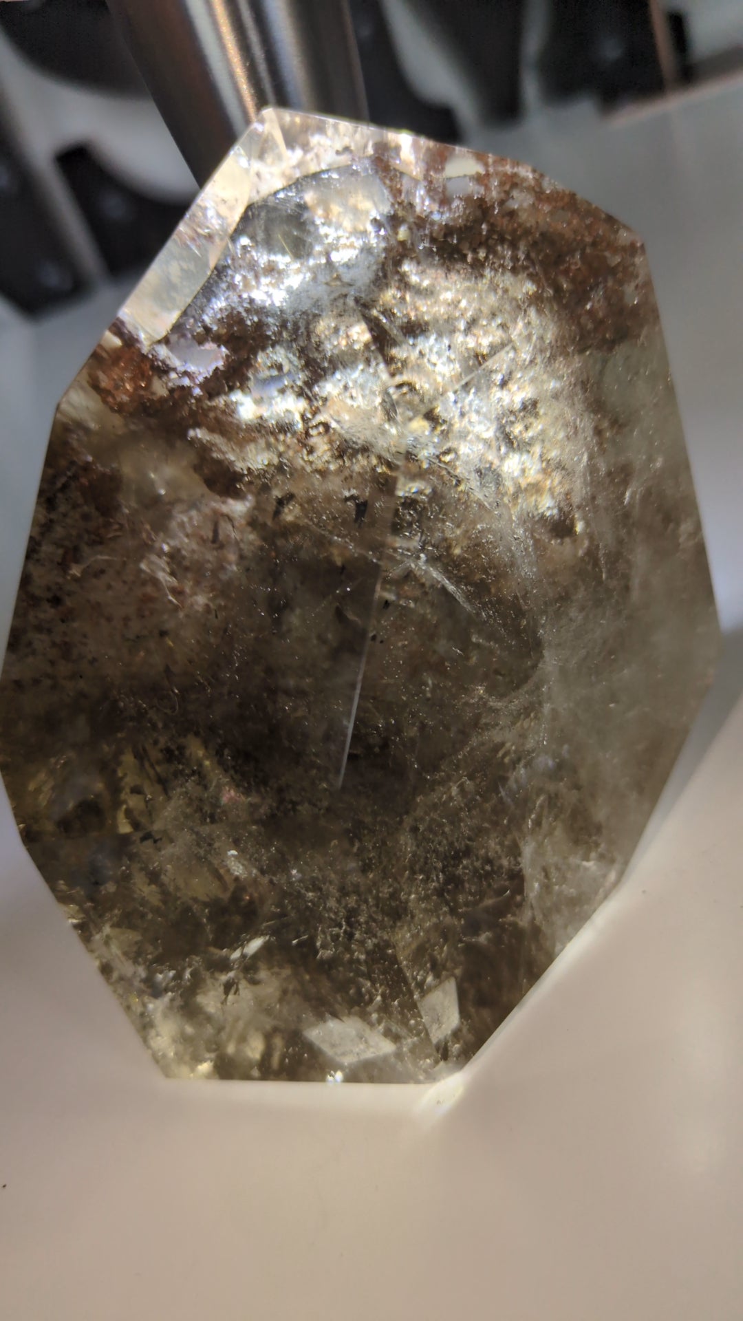 Super chunky lodolite with rutile tower ✨