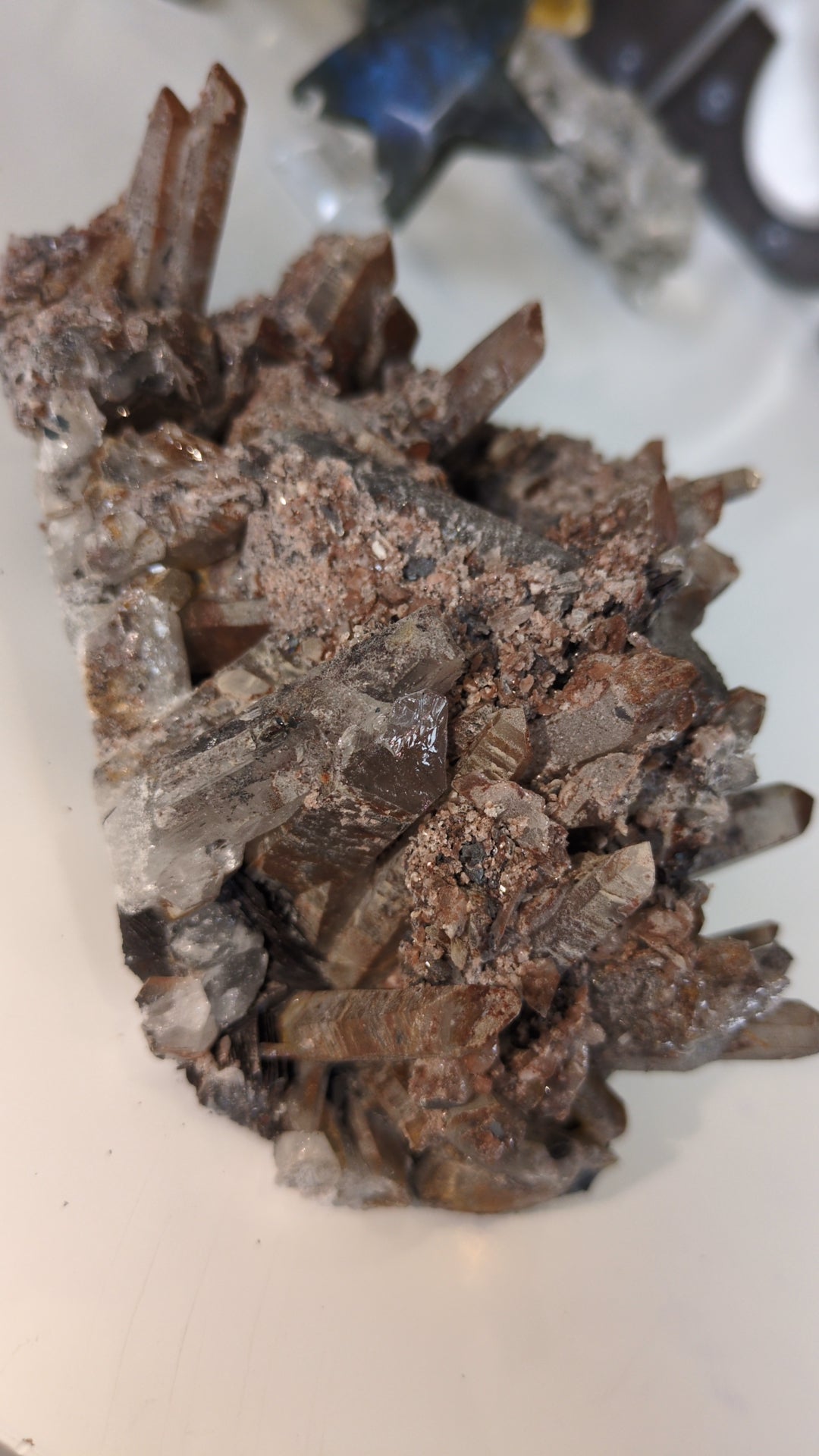 Large red quartz cluster ✨