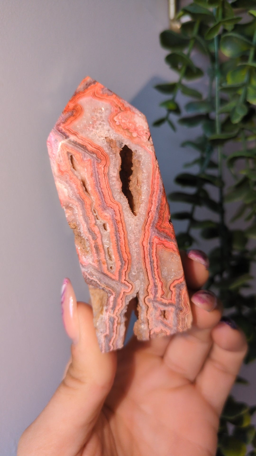 Mexican lace agate tower ✨