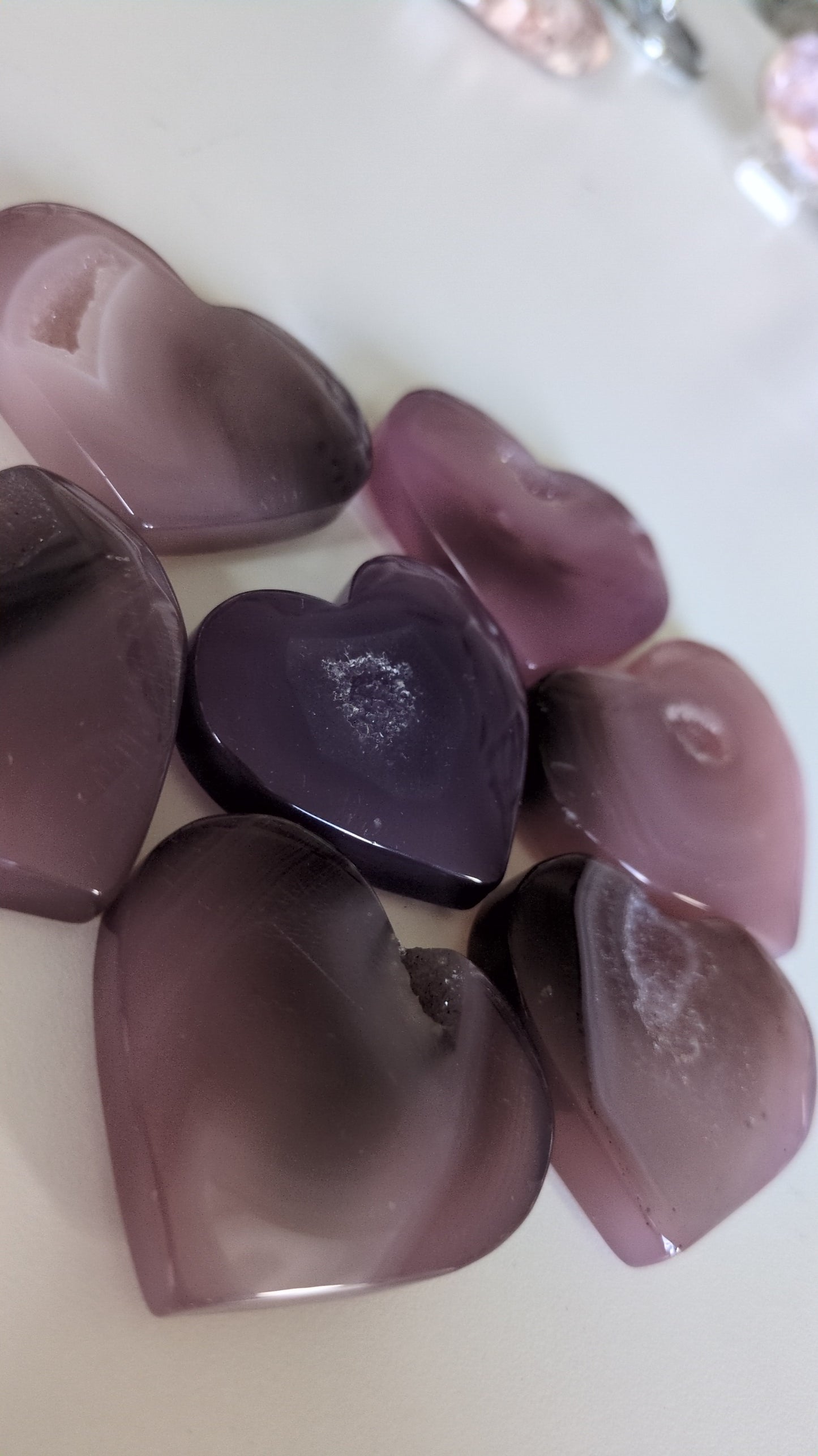 Jelly agate hearts 💞