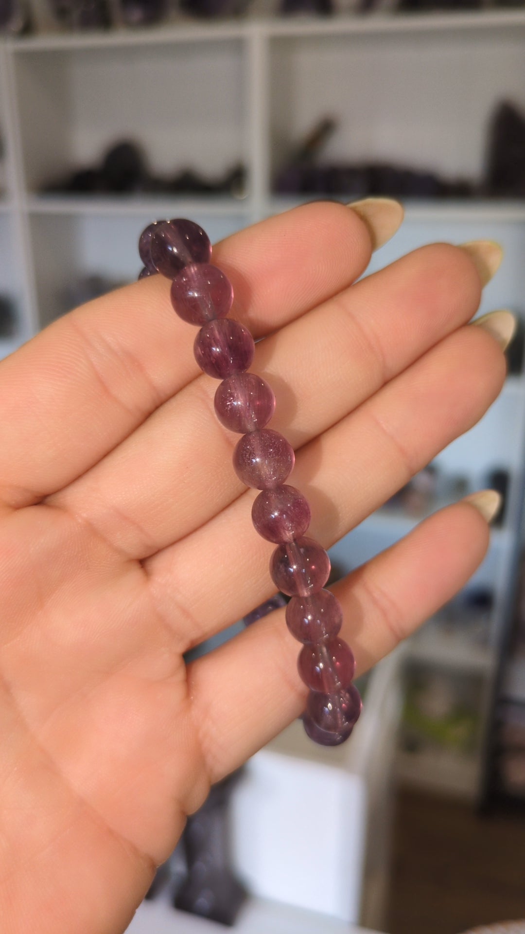 Purple flourite bracelet ✨
