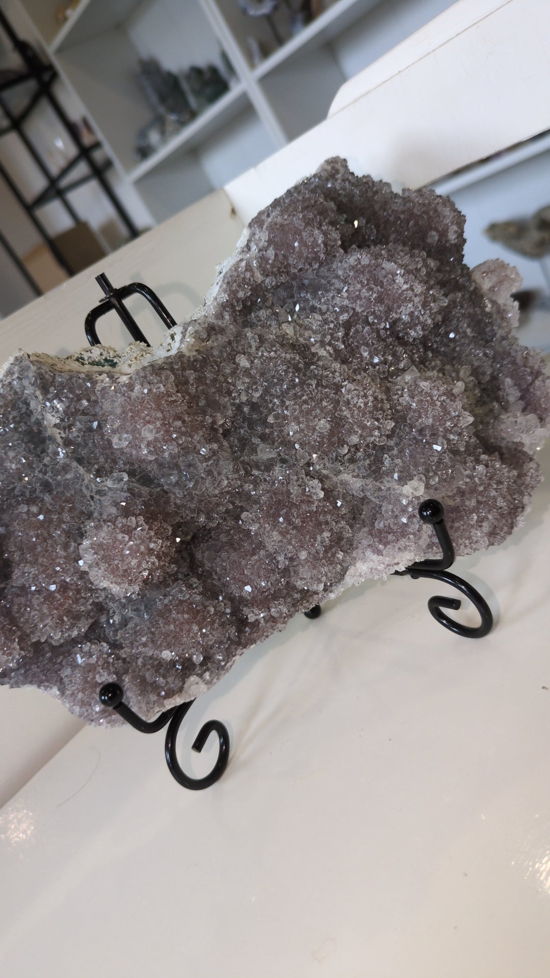 Raw Quartz slab with purple and pink jasper ✨