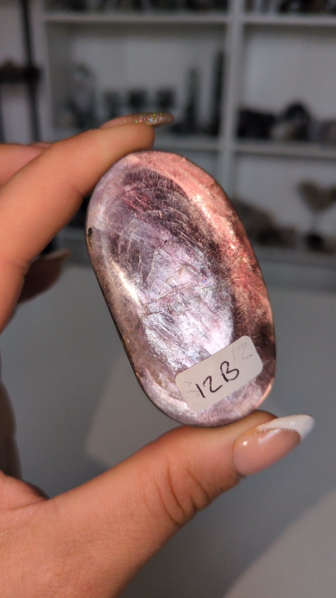 Purple mica palm