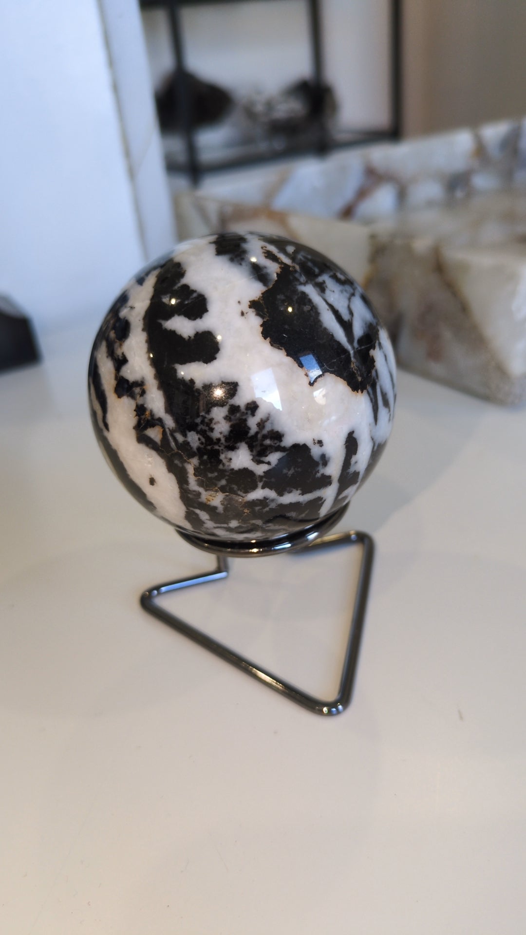 Zebra jasper sphere ✨