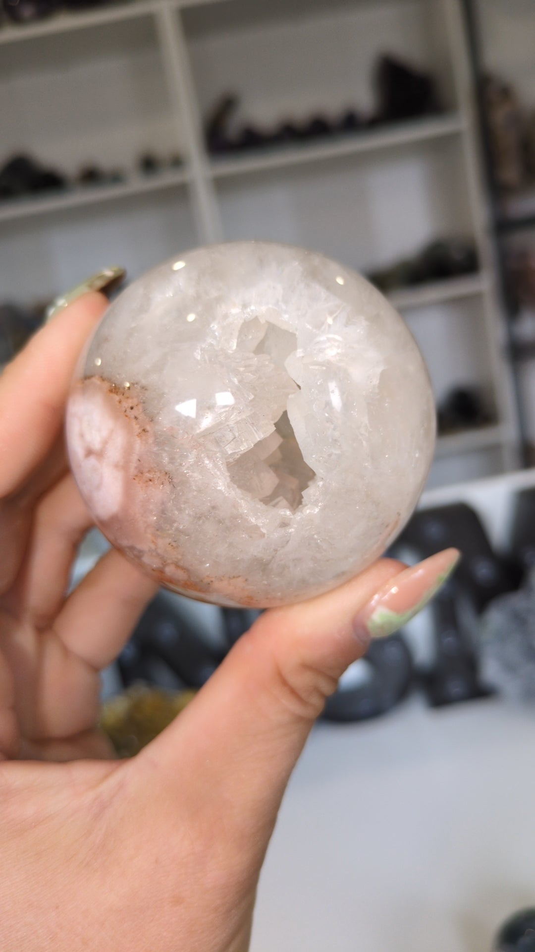Pink amethyst sphere ✨